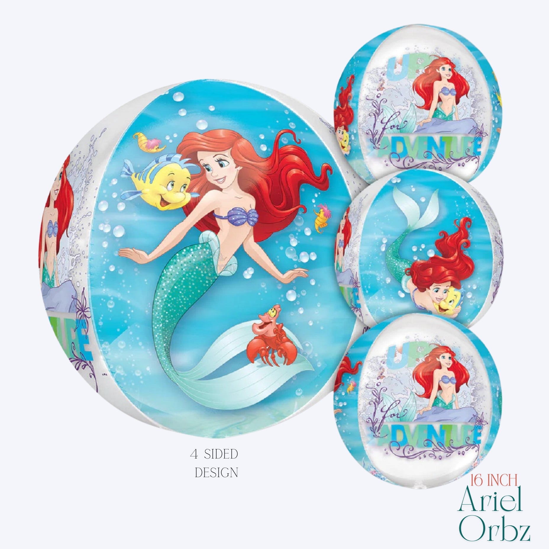 ARIEL DREAM BIG SUPERSHAPE BOUQUET - 4PC