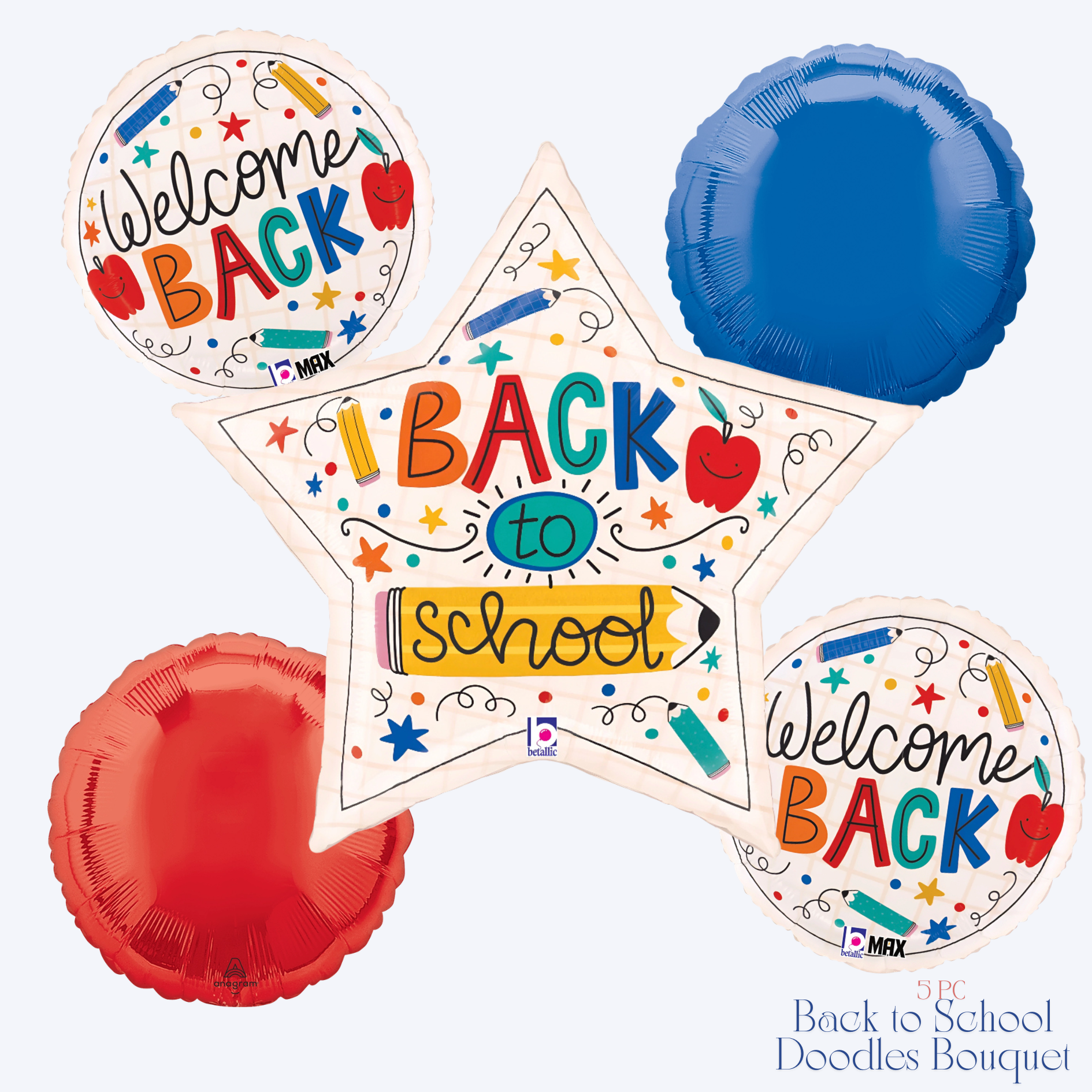 Back to School Doodles Bouquet - 5 pc