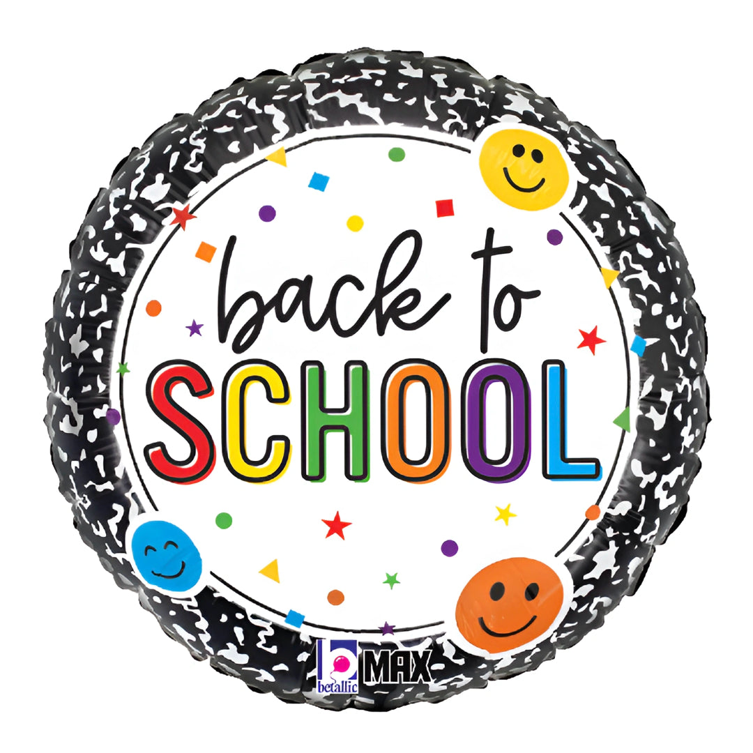 Back to School Smiley Round - 18 inch