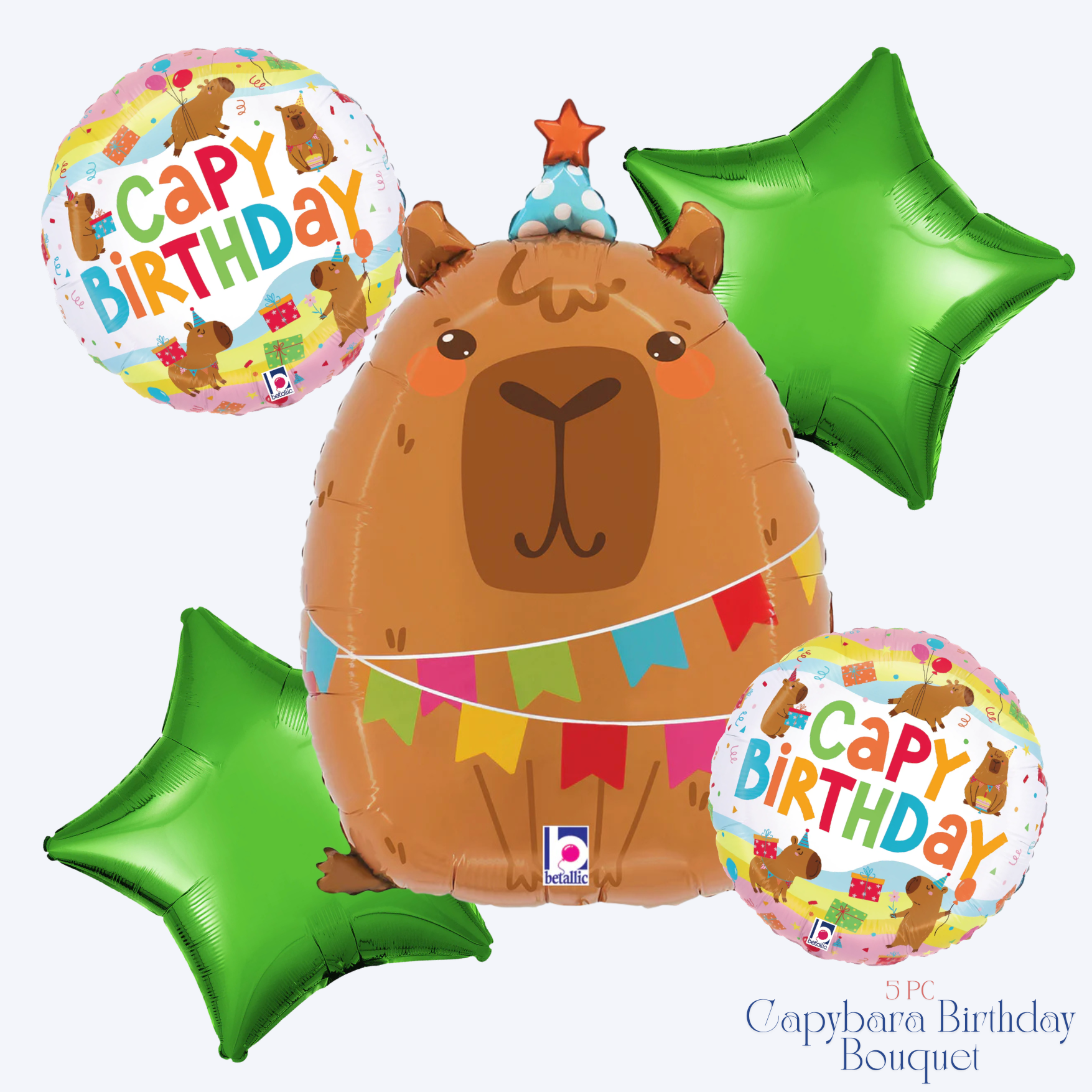 Capybara Birthday Bouquet - 5pc