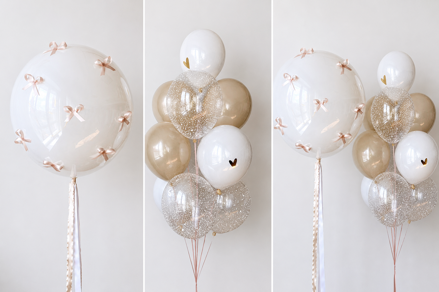 Coquette Bow Balloon Bouquet: Romantic Party Decor
