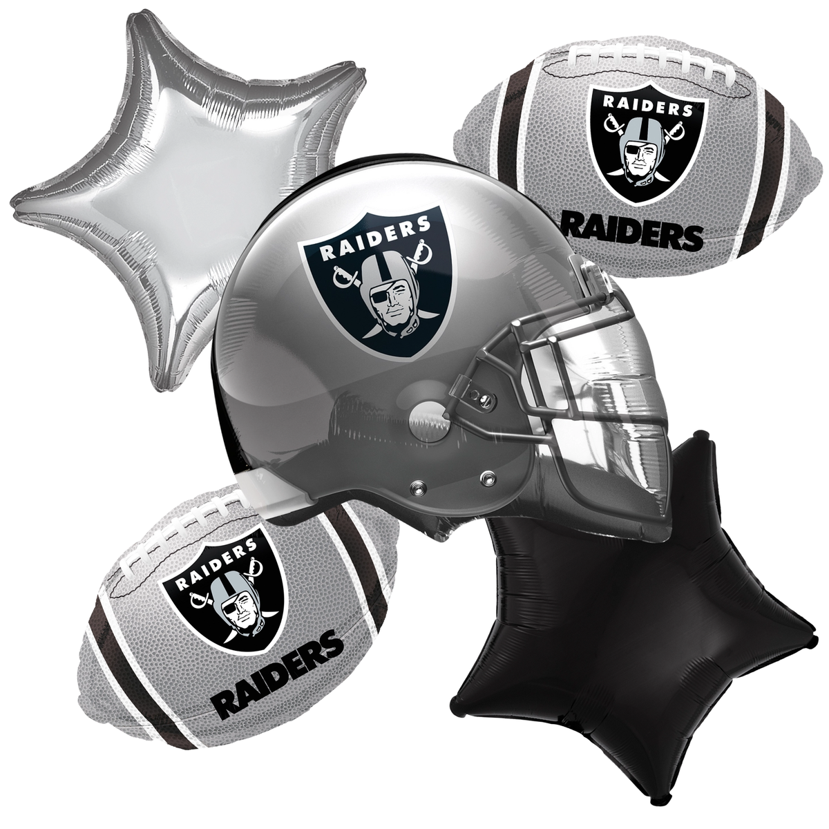 Las Vegas Raiders NFL Bouquet-5pc | Football Fan Gift & Décor