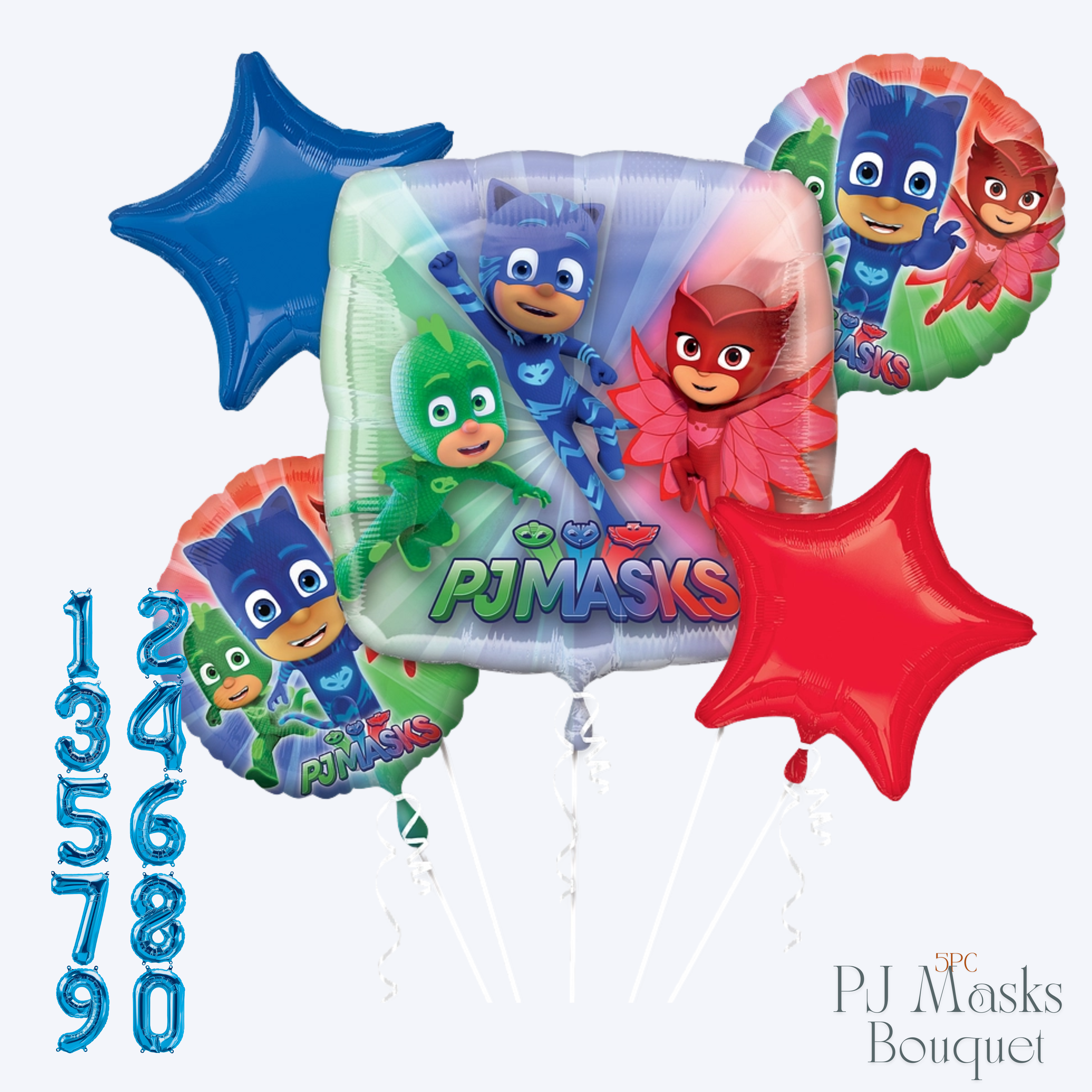 PJ Masks Balloon Bundle - Superhero Party Decor