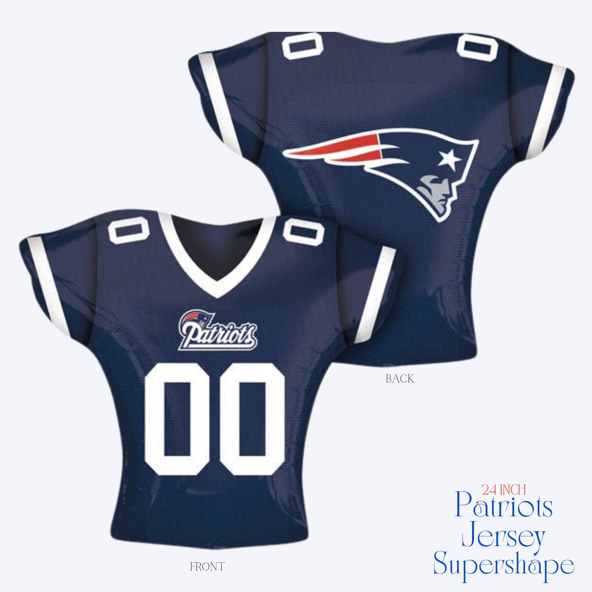 New England Patriots Jersey Balloon - 24 inch | NFL Football Party Decor