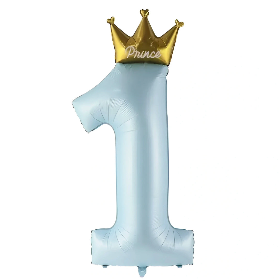 Crown Number 1:  First Birthday Balloons
