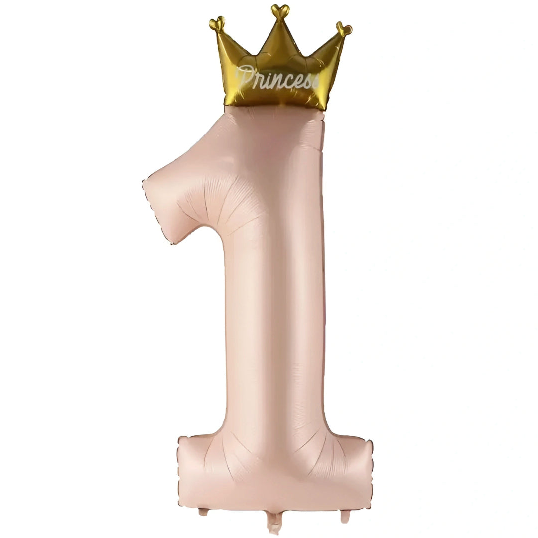 Crown Number 1:  First Birthday Balloons