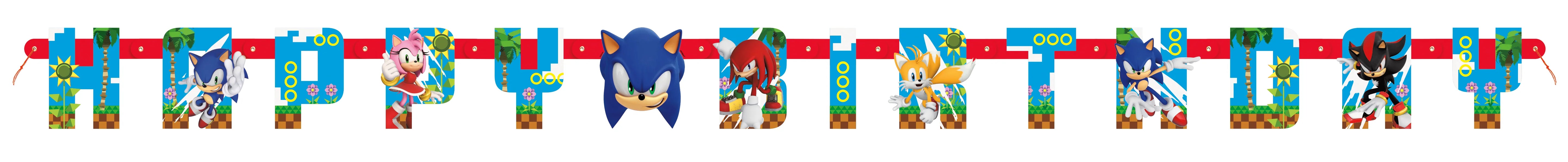 Sonic Birthday Banner - 6ft