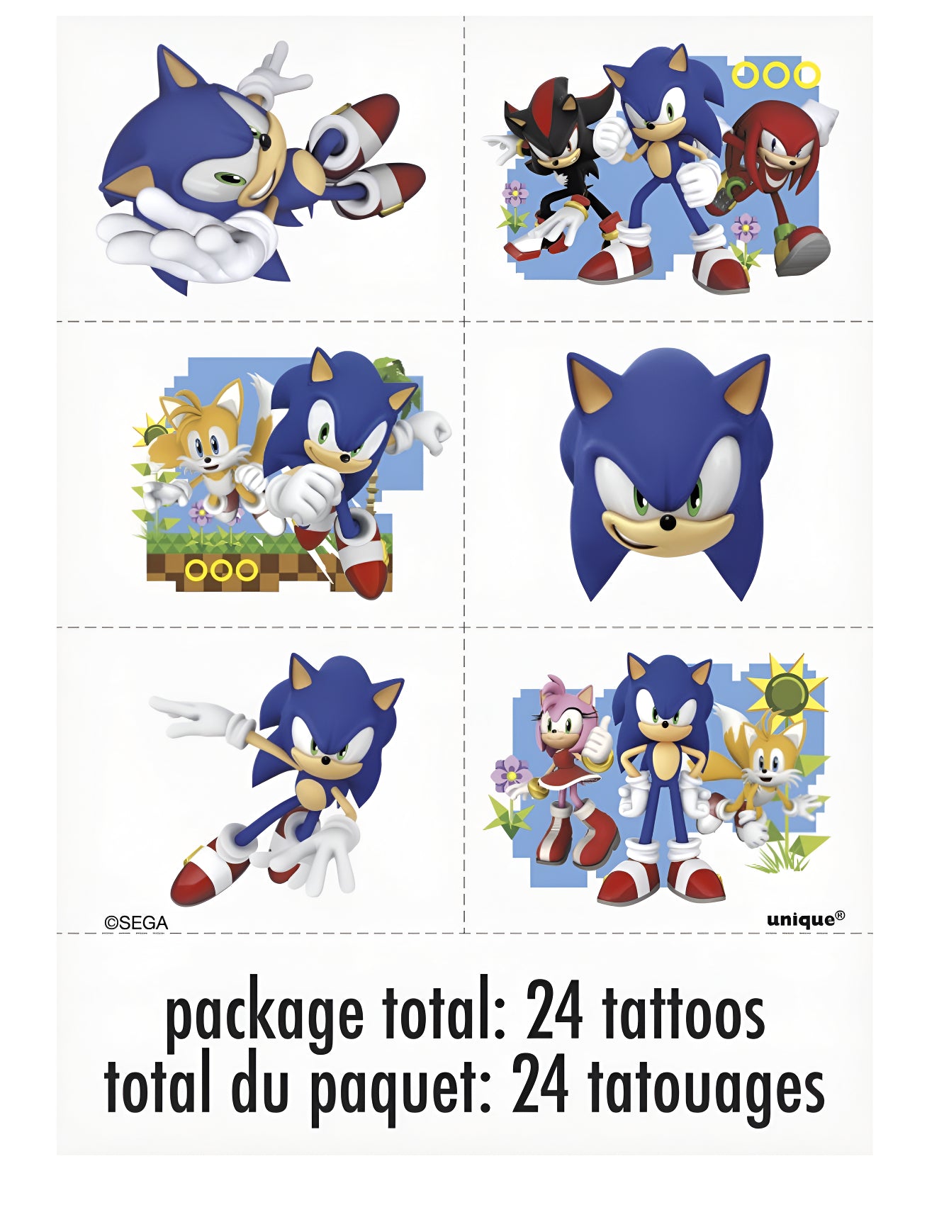 Sonic the Hedgehogs Tattoos, 24ct