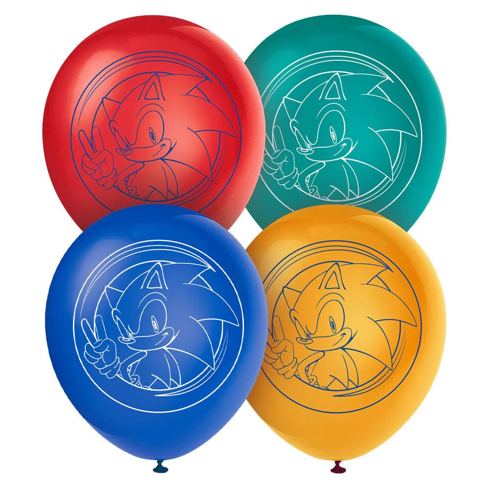 Sonic latex balloons for gamer birthday party
Sonic themed balloon pack for kids birthday
Video game birthday party balloon decorations
Sonic balloon garland party supplies
Sonic birthday latex balloons by Unique Industries