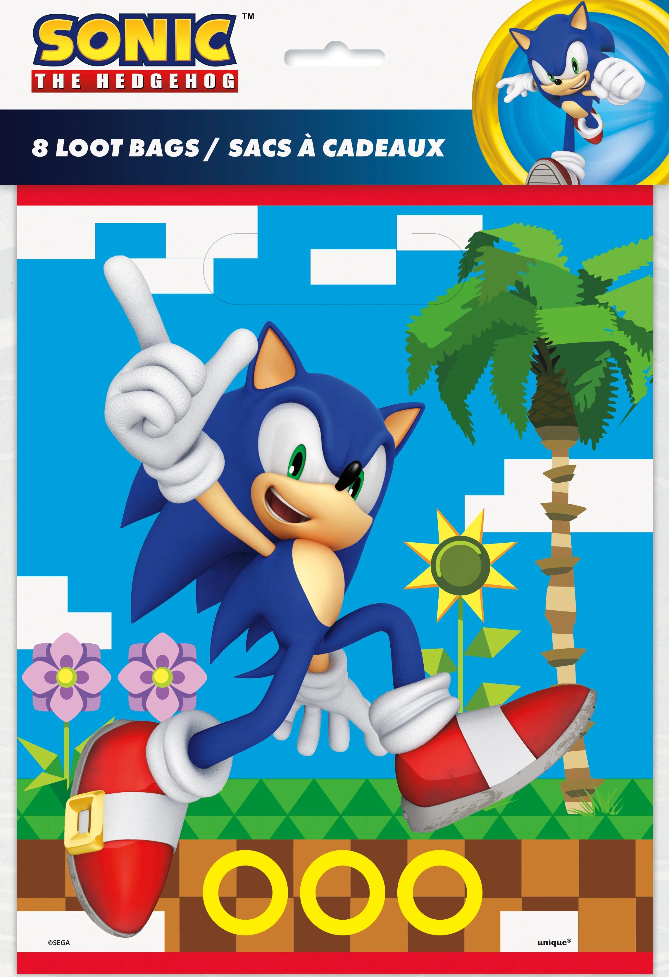 Sonic plastic loot bags for birthday party favors
Sonic themed goodie bags for gamer birthday
Sonic party favor bags for kids birthday party
Video game birthday party loot bags Sonic
Sonic birthday party supplies plastic favor bags