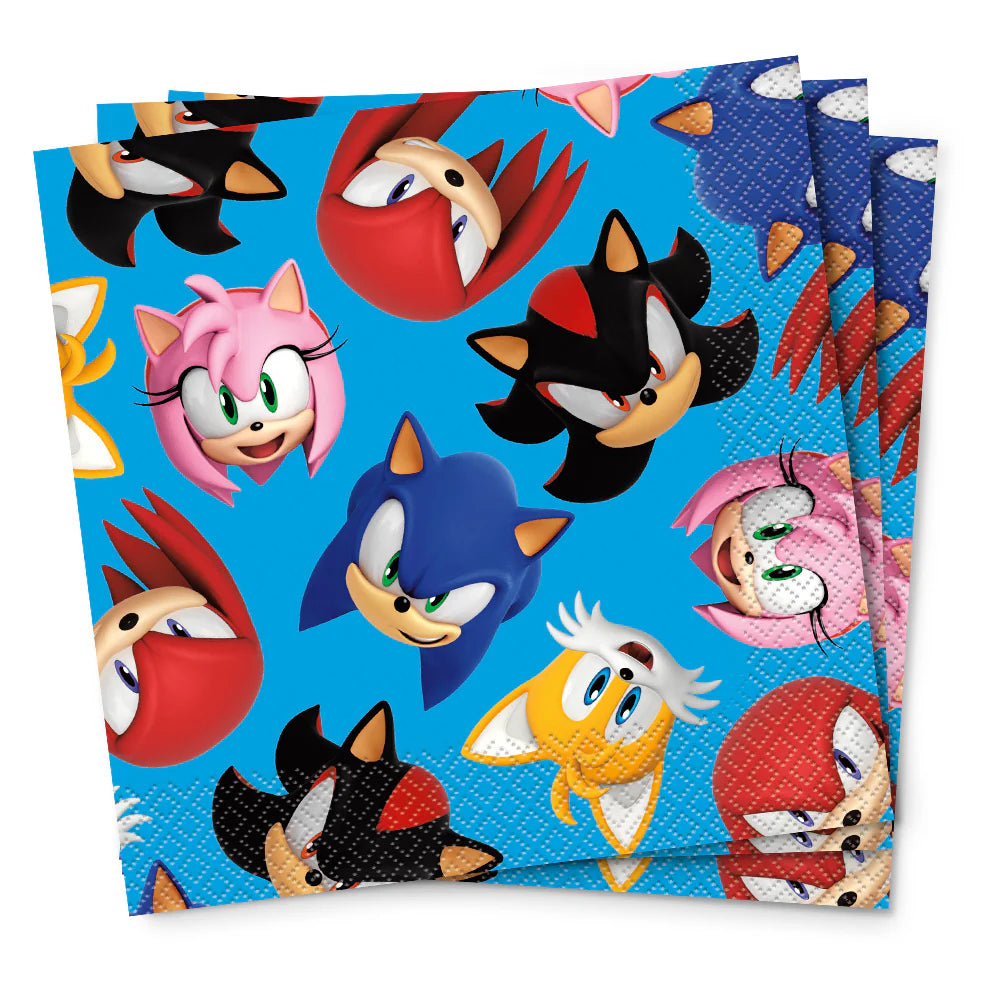 Sonic party napkins for gamer birthday party
Sonic themed paper napkins birthday decorations
Sonic birthday tableware for kids gamer party
Video game birthday party napkins Sonic
Sonic birthday party supplies and table decorations