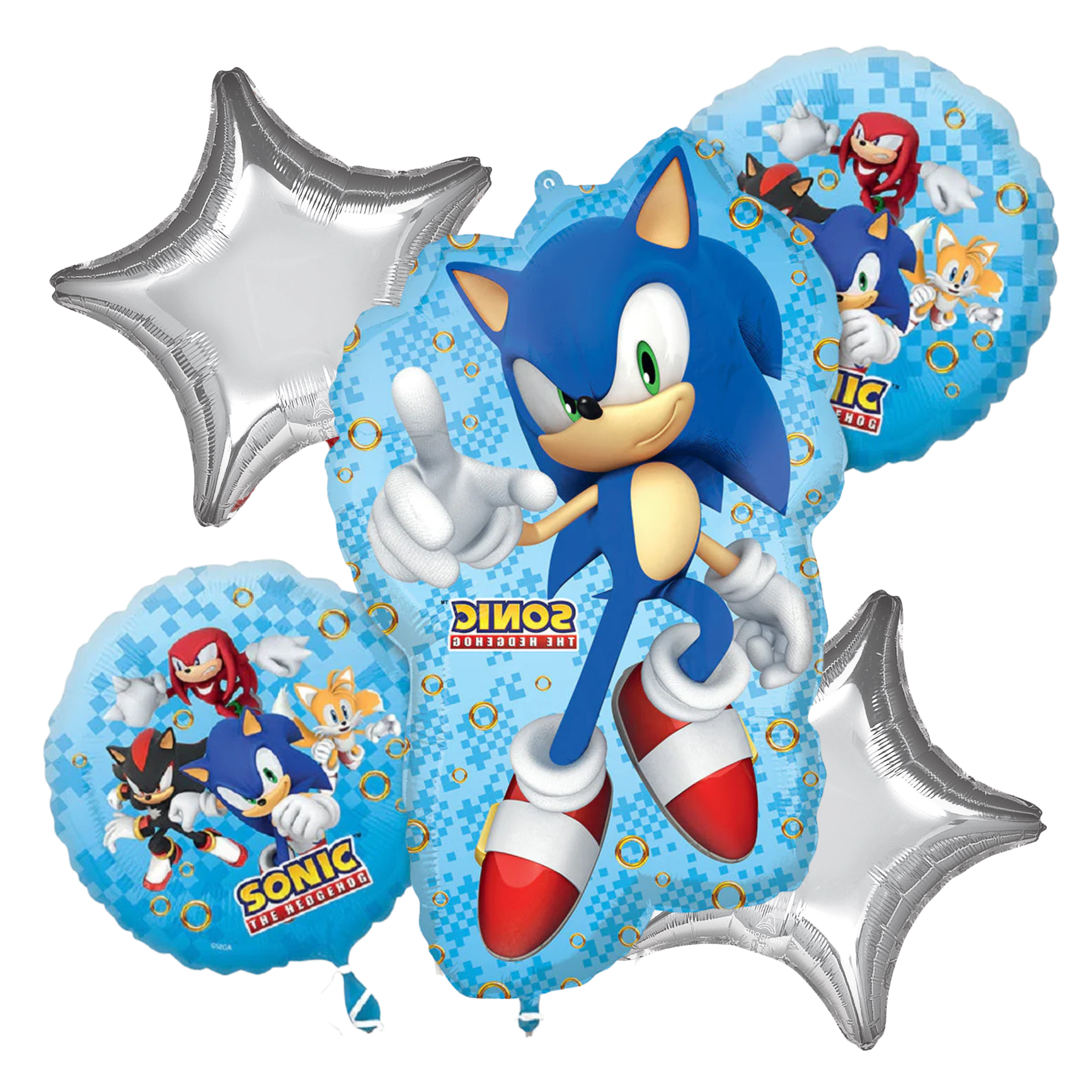 Sonic party setup balloon decoration kids celebration