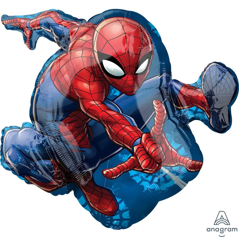 Spiderman Balloon Bouquet: 5pc Anagram Licensed Party Decor