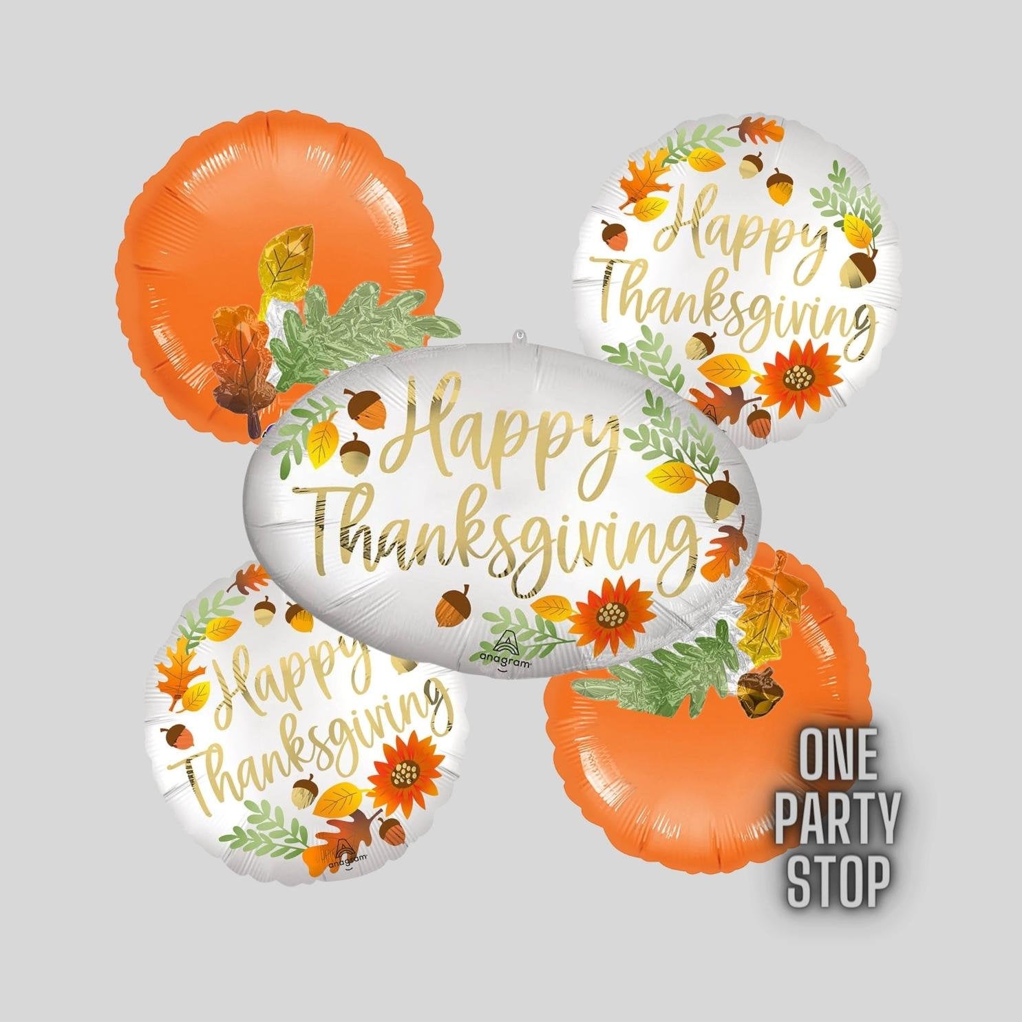 Thanksgiving Balloon Bouquet: Pilgrim Turkey, Fall Decor