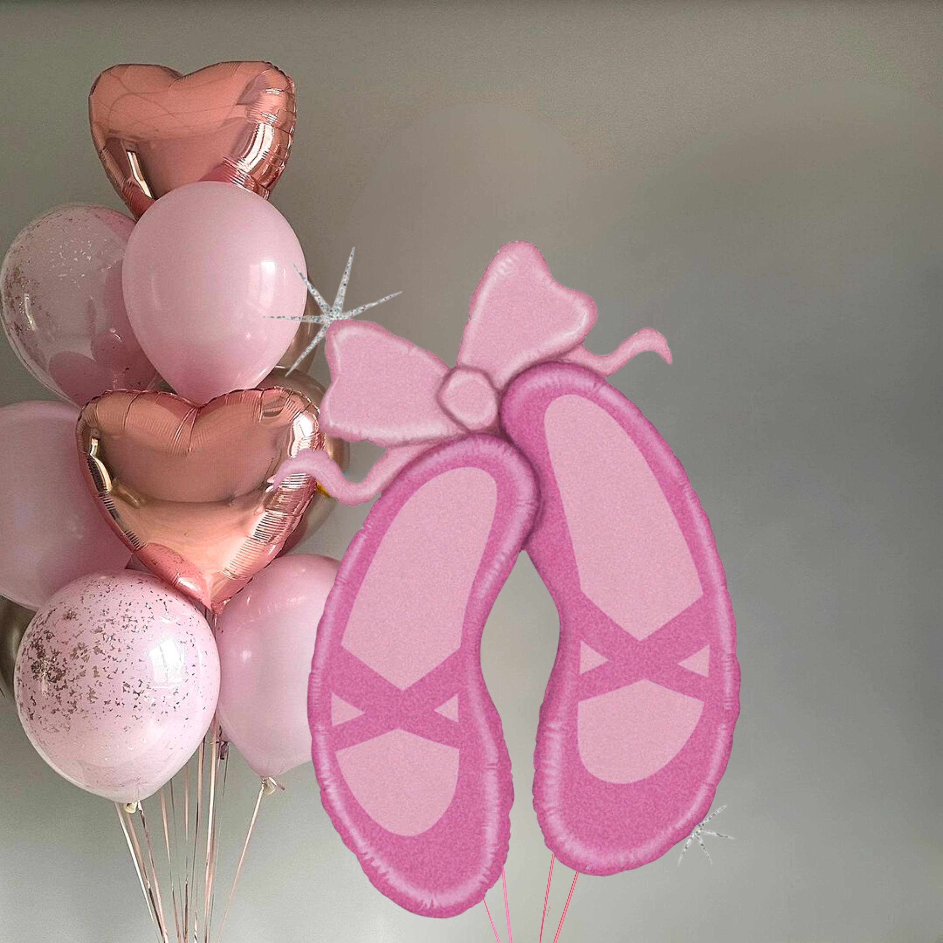 Ballerina Balloons | Ballet themed Birthday | Girl's Dance Gifts | Ballet slippers Balloon | Ballerina decorations | Pink Ballerina Party