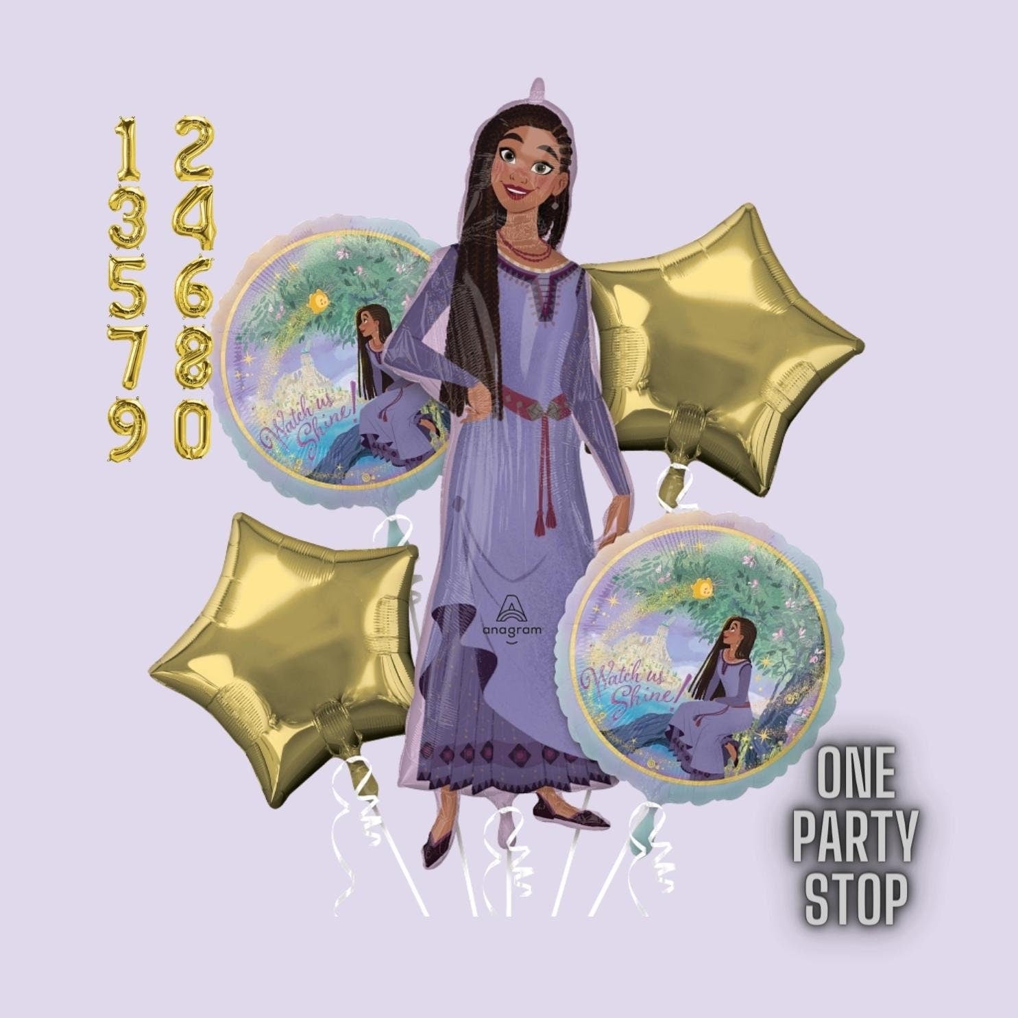 44" Asha Balloon - Wish Movie Party Decoration