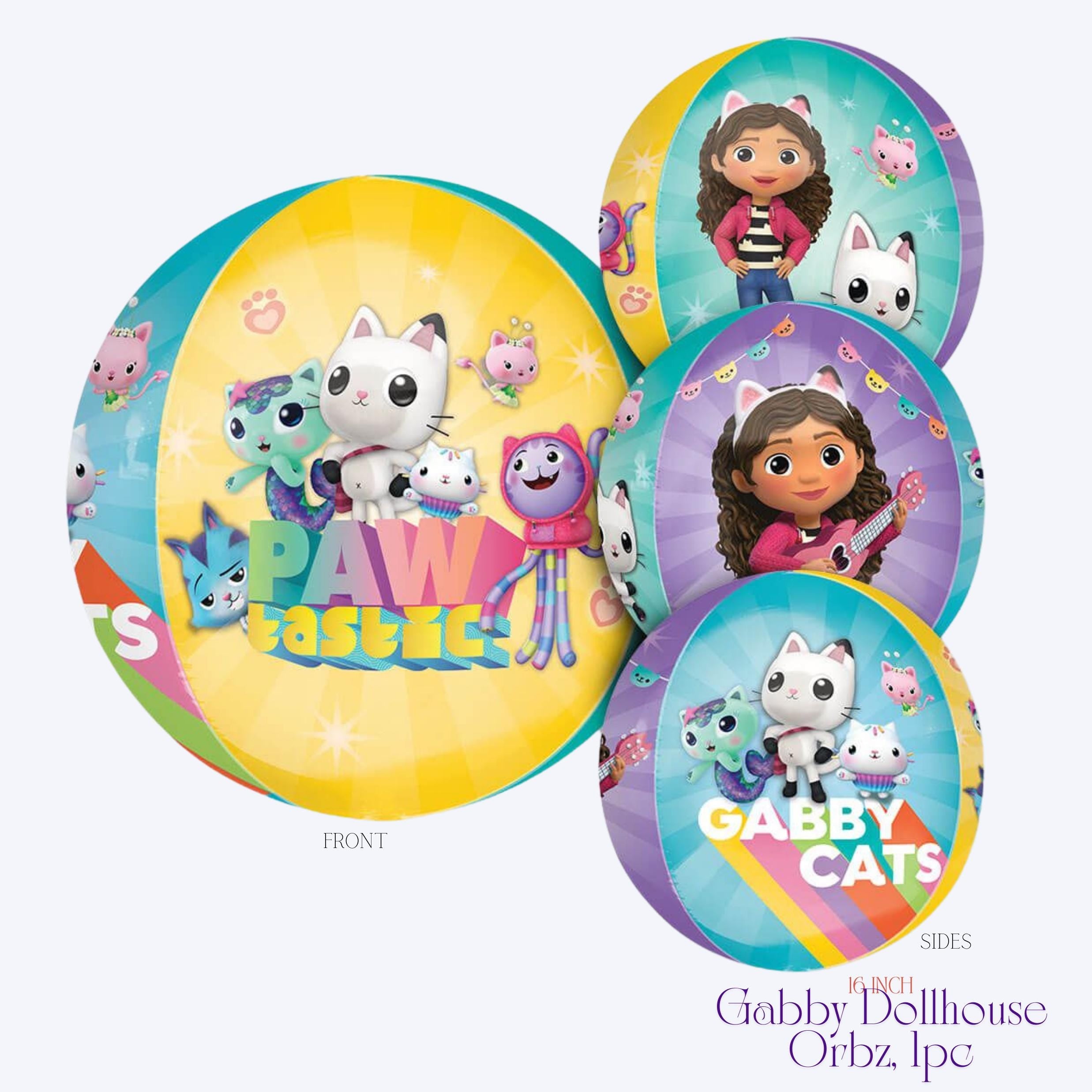 Gabby's Dollhouse Balloon - Anagram Licensed | Gabby Dollhouse decorations | Gabby Dollhouse Backdrop | Gabby's Dollhouse party | Pawtastic