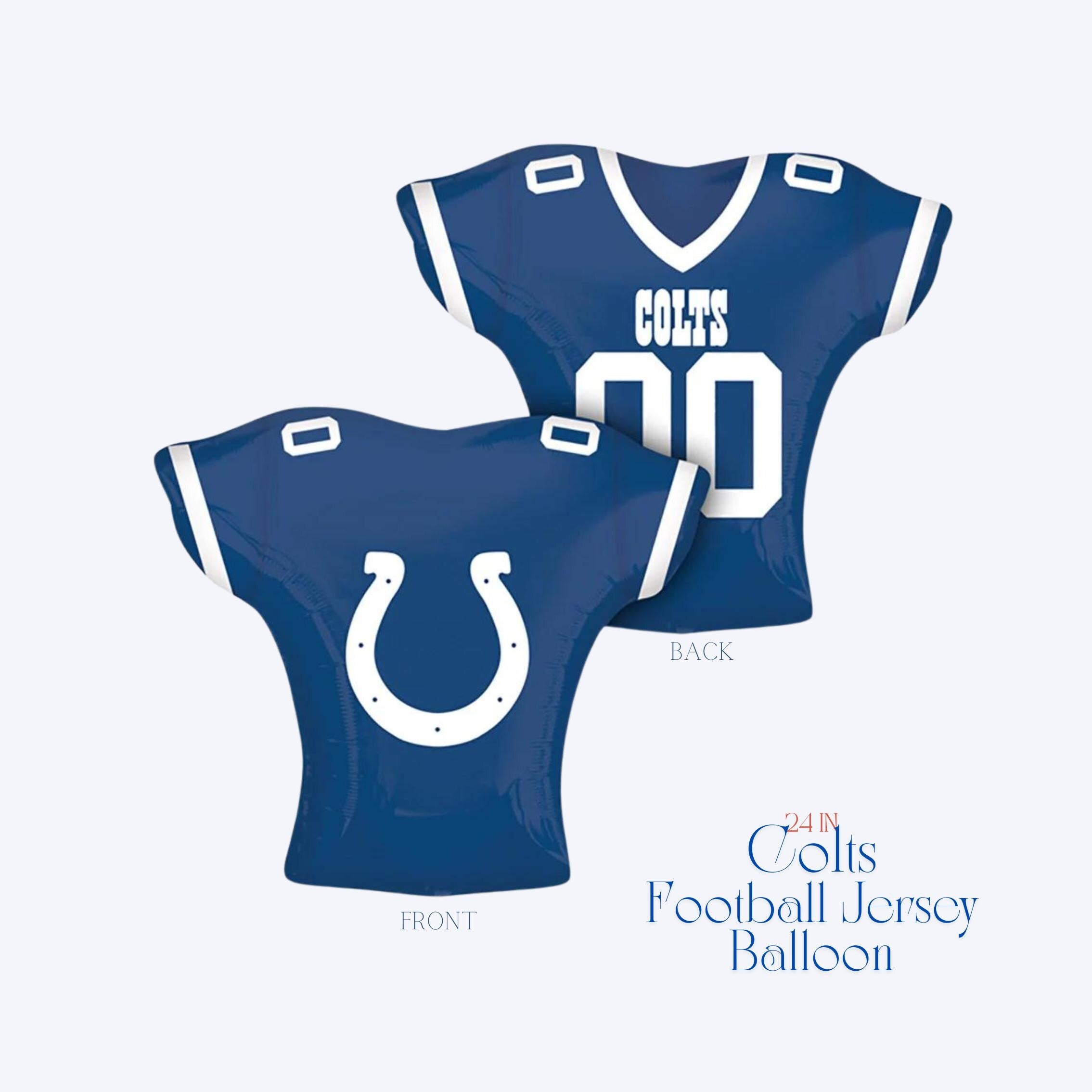 Indianapolis Colts Balloons - Anagram Licensed | Colts Balloon Bouquet | American Football Colts Jersey and Helmet | Sports Balloons