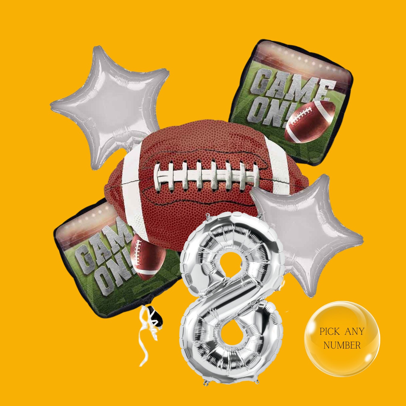 Football Goal Post Balloon: 4.5 FT Game Day Party Decor