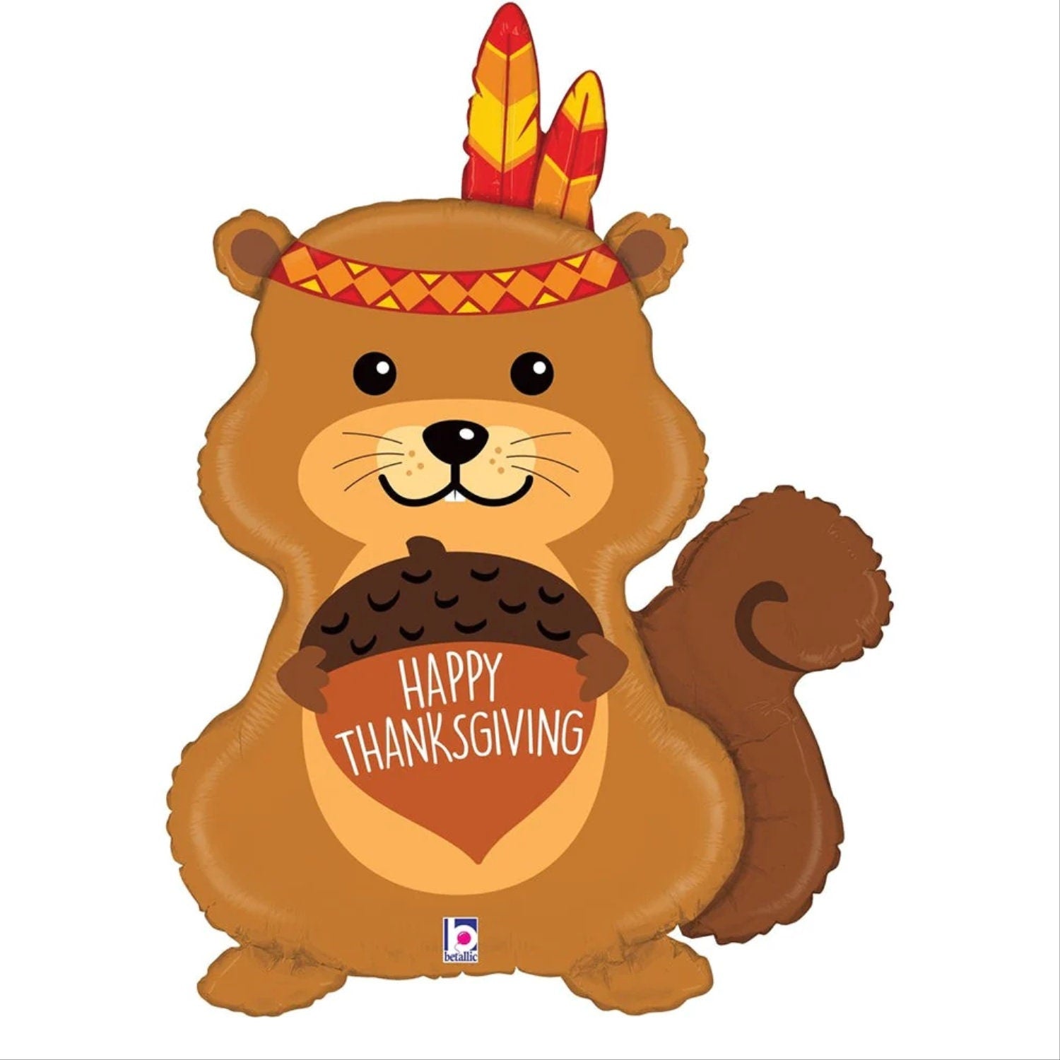 Pilgrim Turkey Balloon: Thanksgiving Fall Decor (Air-Fill)