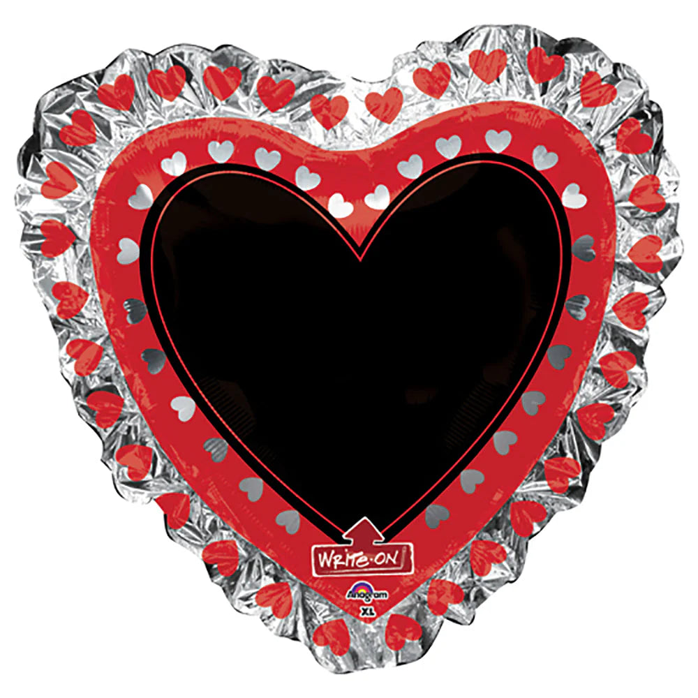 28 inch HEART BLACK BOARD