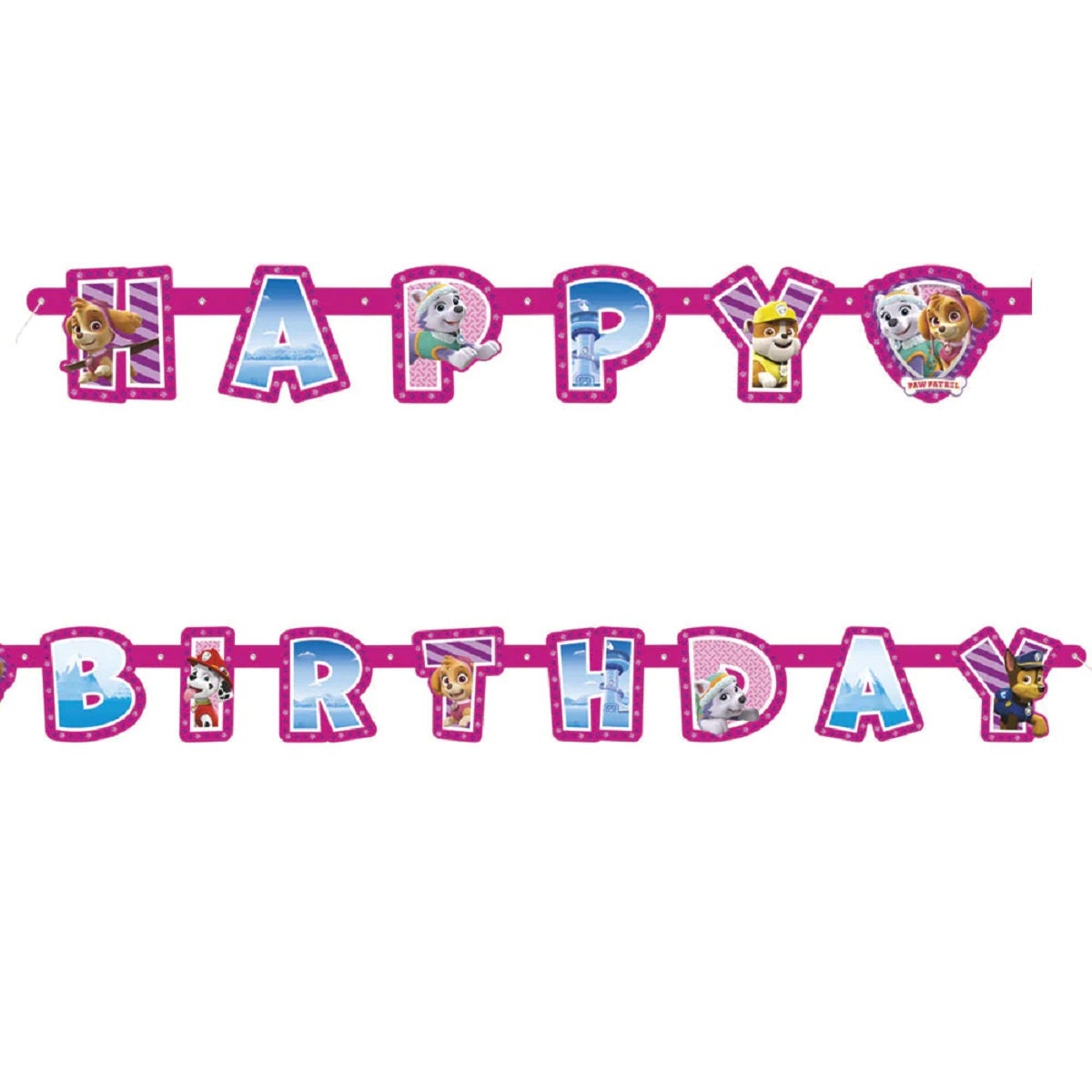 Skye Paw Patrol Birthday Party Supplies: Banner, Balloons & Decorations