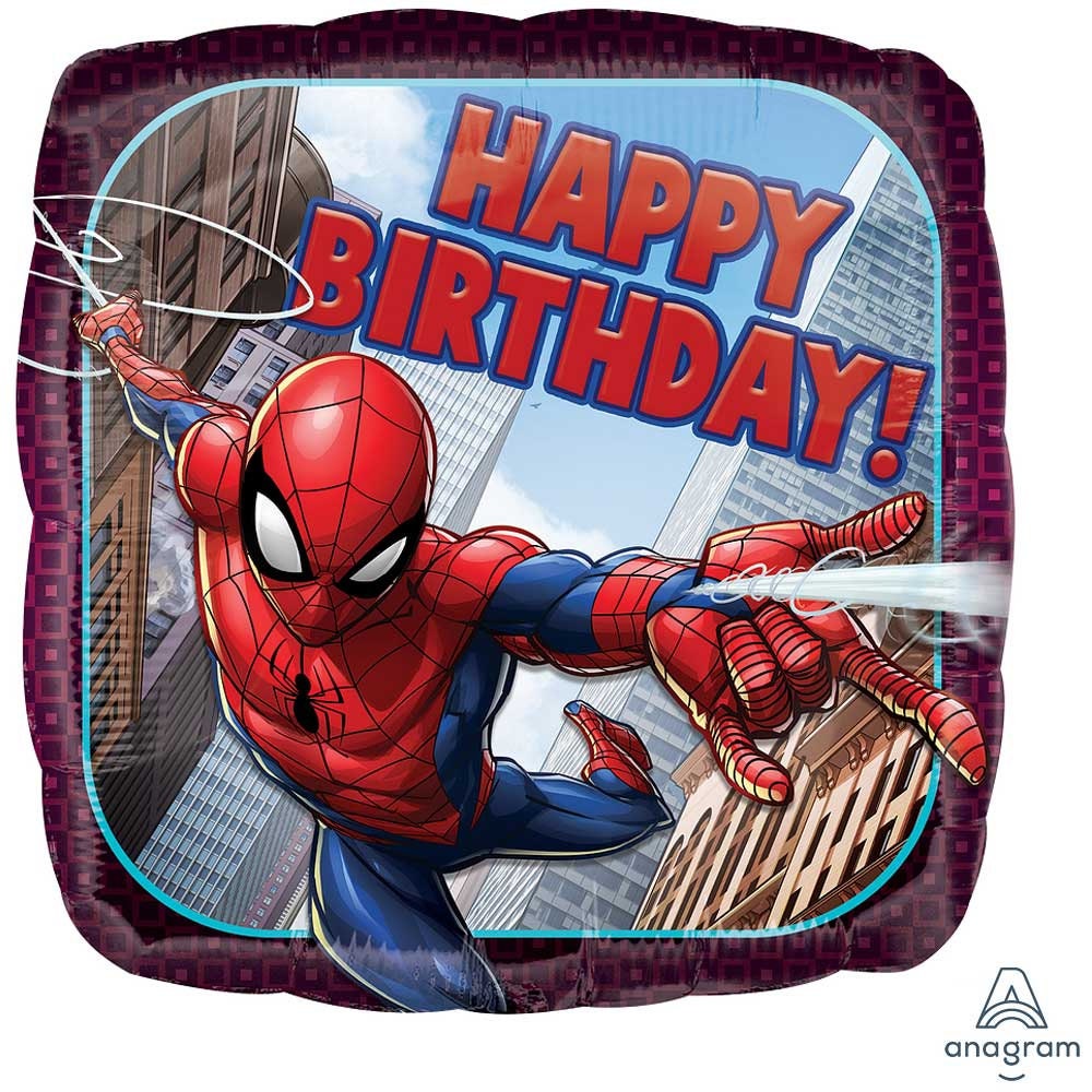 22" Bubble Marvel's SPIDER-MAN web slinger - Anagram Licensed | Ultimate Spider-Man Balloon | Spiderman Birthday Party | Spider-Man Party