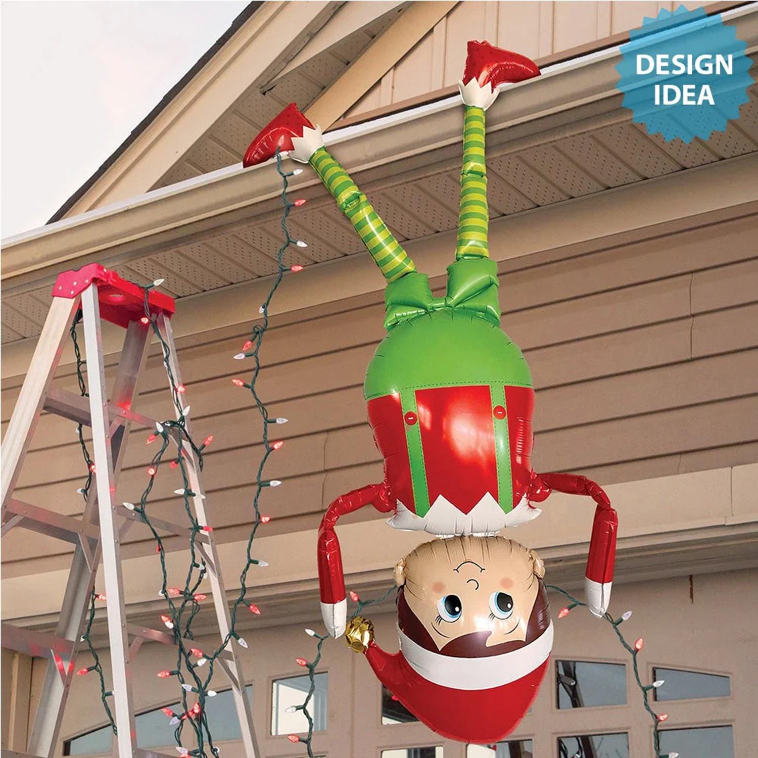 60" Elf Balloon: Christmas Holiday Party Decoration
