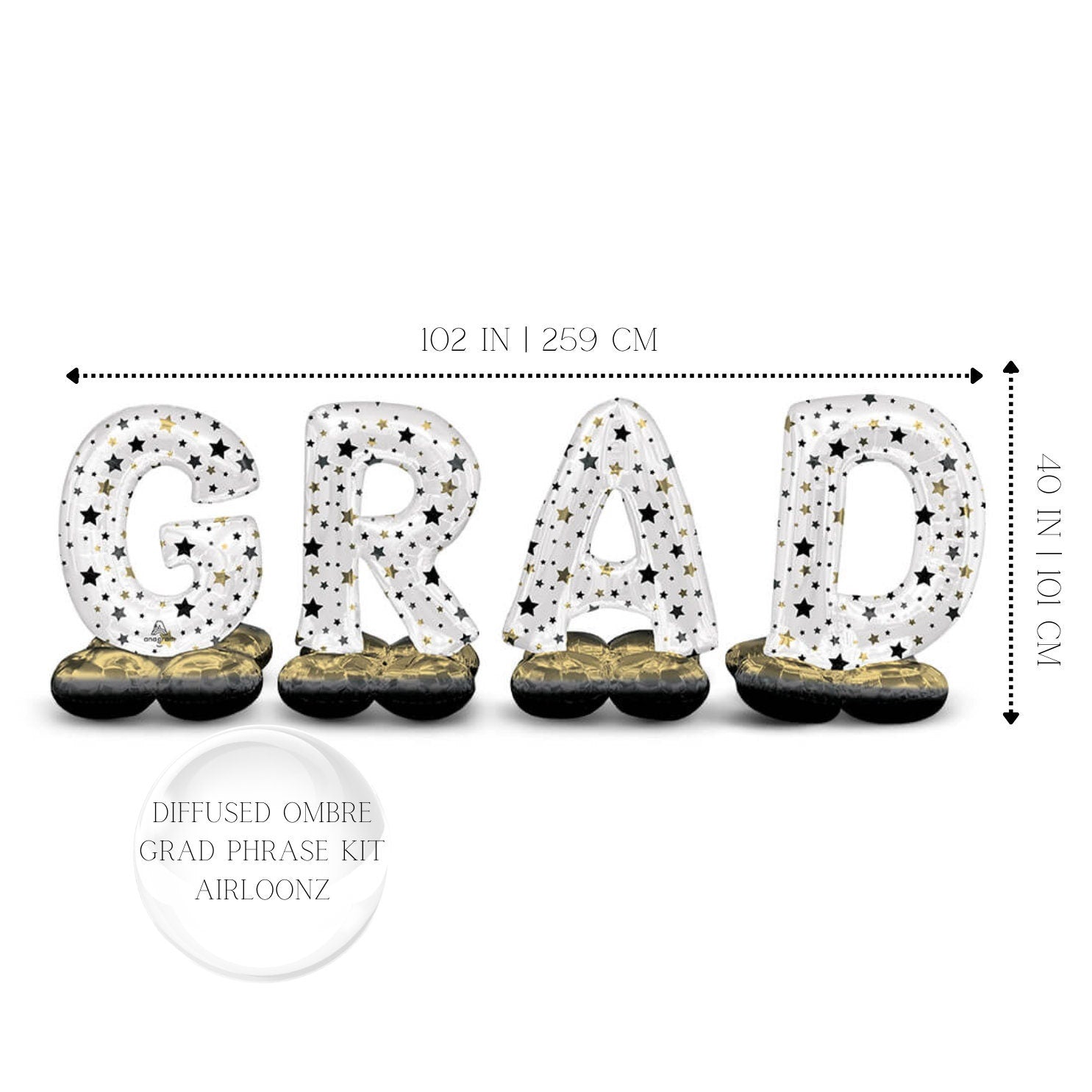 Graduation Balloon Banner: Foil Mylar Party Decoration