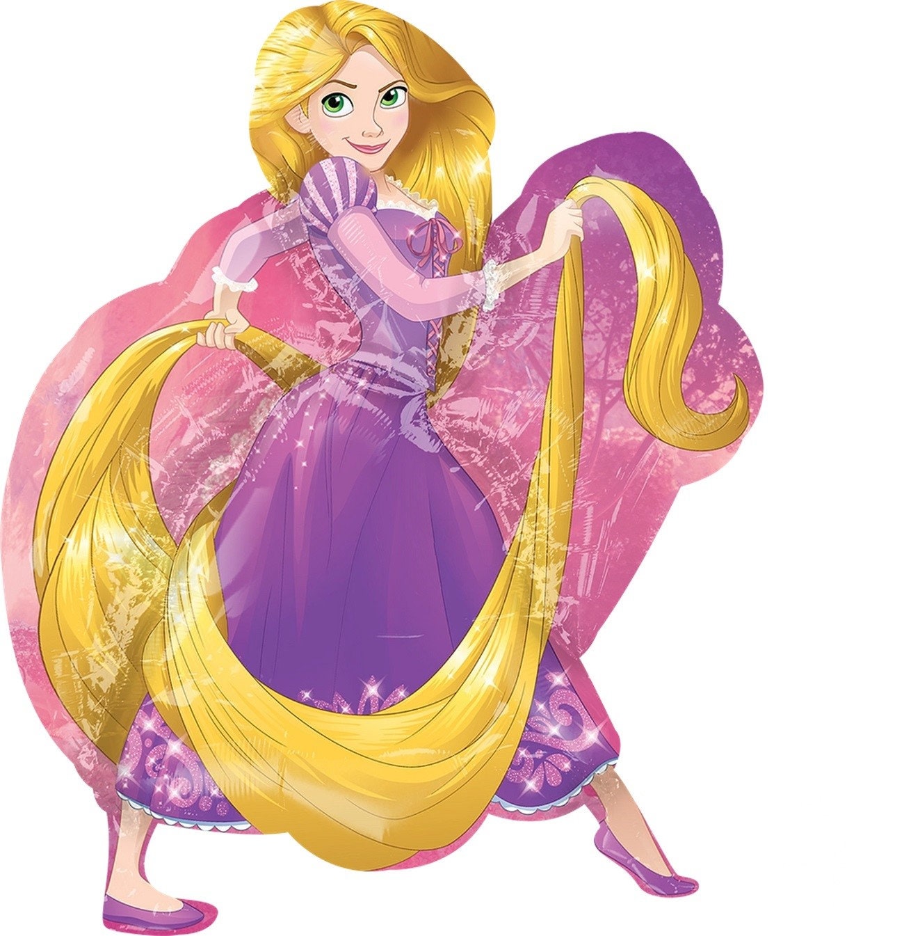 Rapunzel Balloon Bouquet: Tangled Princess Birthday Party Decor