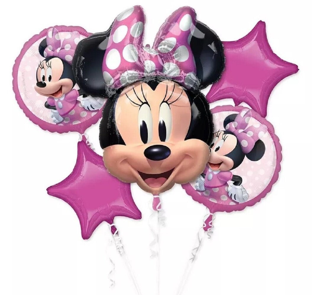 Minnie Mouse Balloon Bouquet: Licensed Anagram Party Decorations