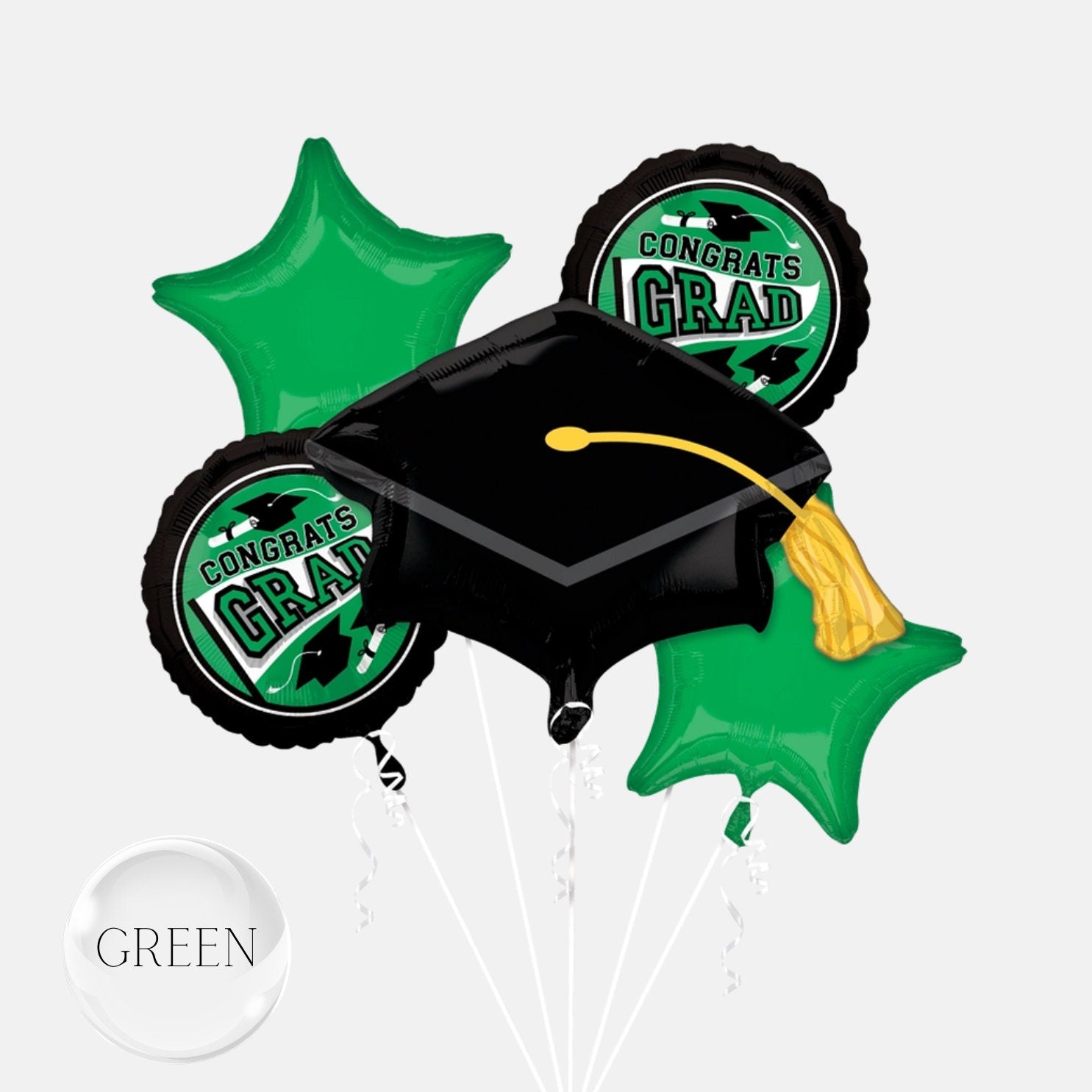 School Colors Graduation Balloons: Mylar Foil Party Decor - Made in USA