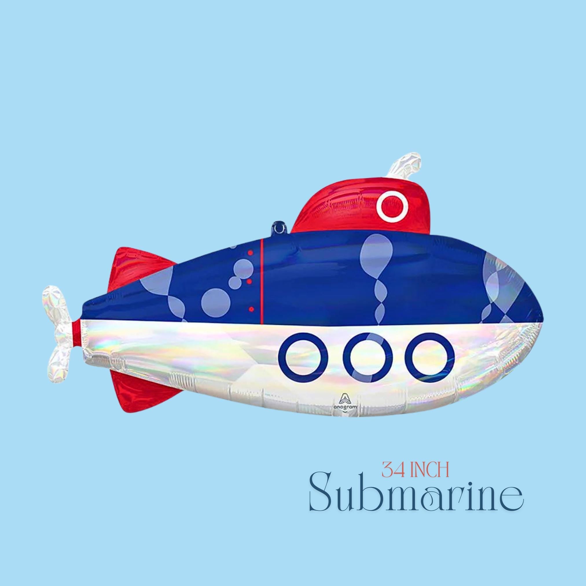 Submarine Balloon: 31" Under The Sea Party Decoration