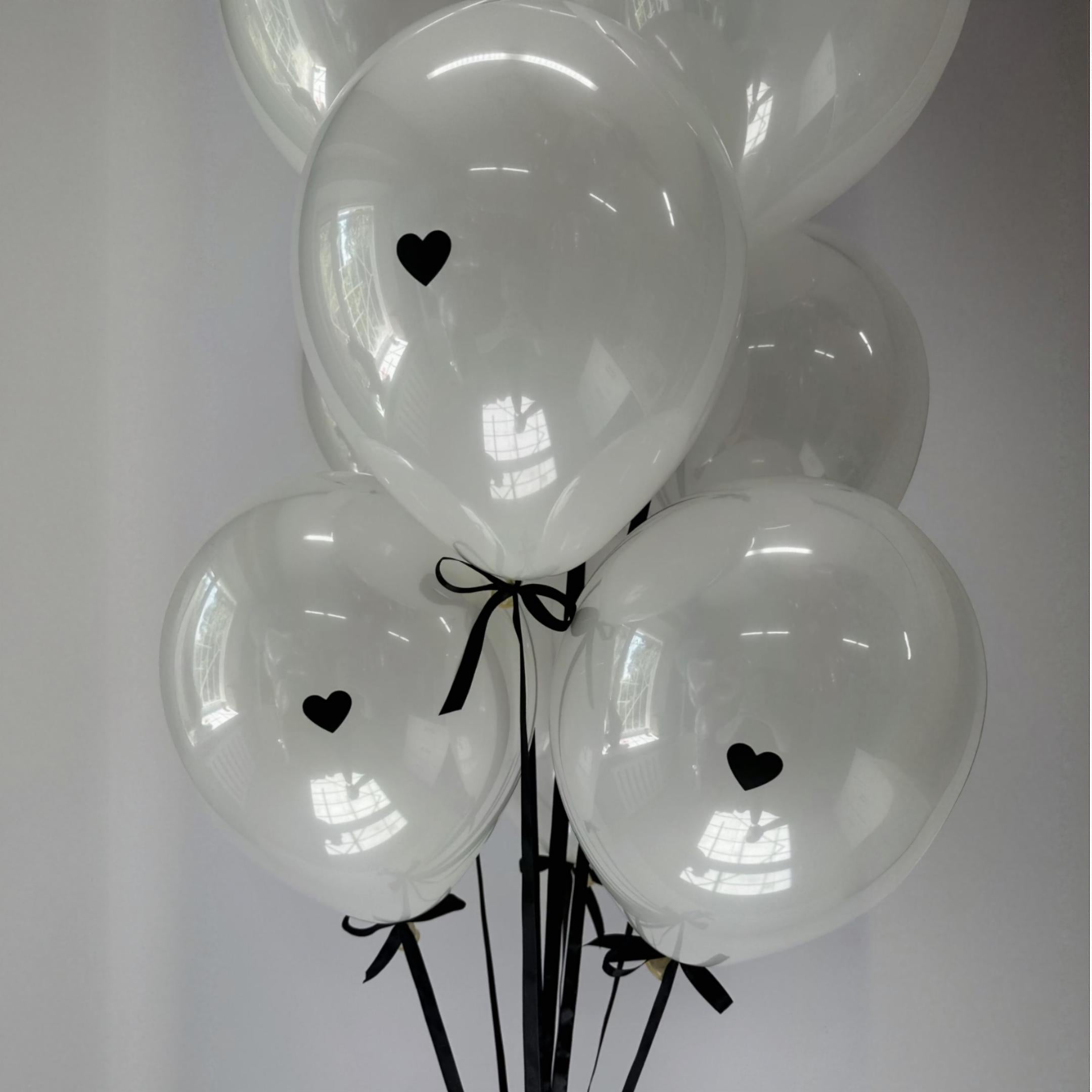 Coquette Heart Balloons: White Parisian Party Decor