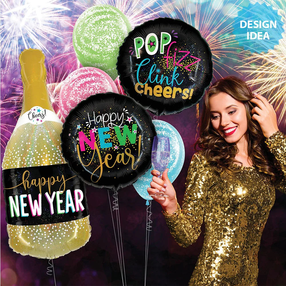 18 inch POP FIZZ NEW YEAR