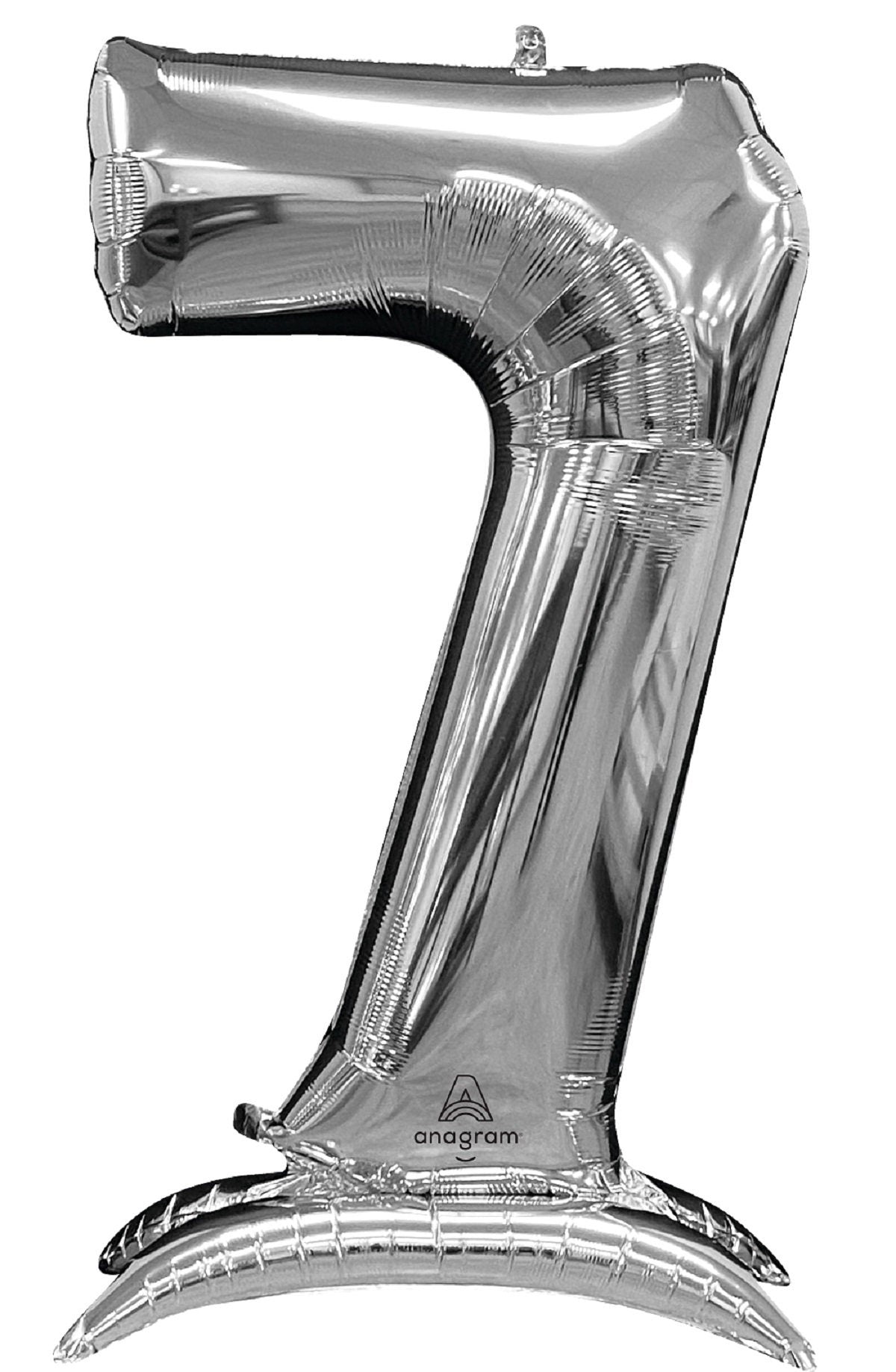 Giant 52" Silver Number Balloon: Milestone Party Decor