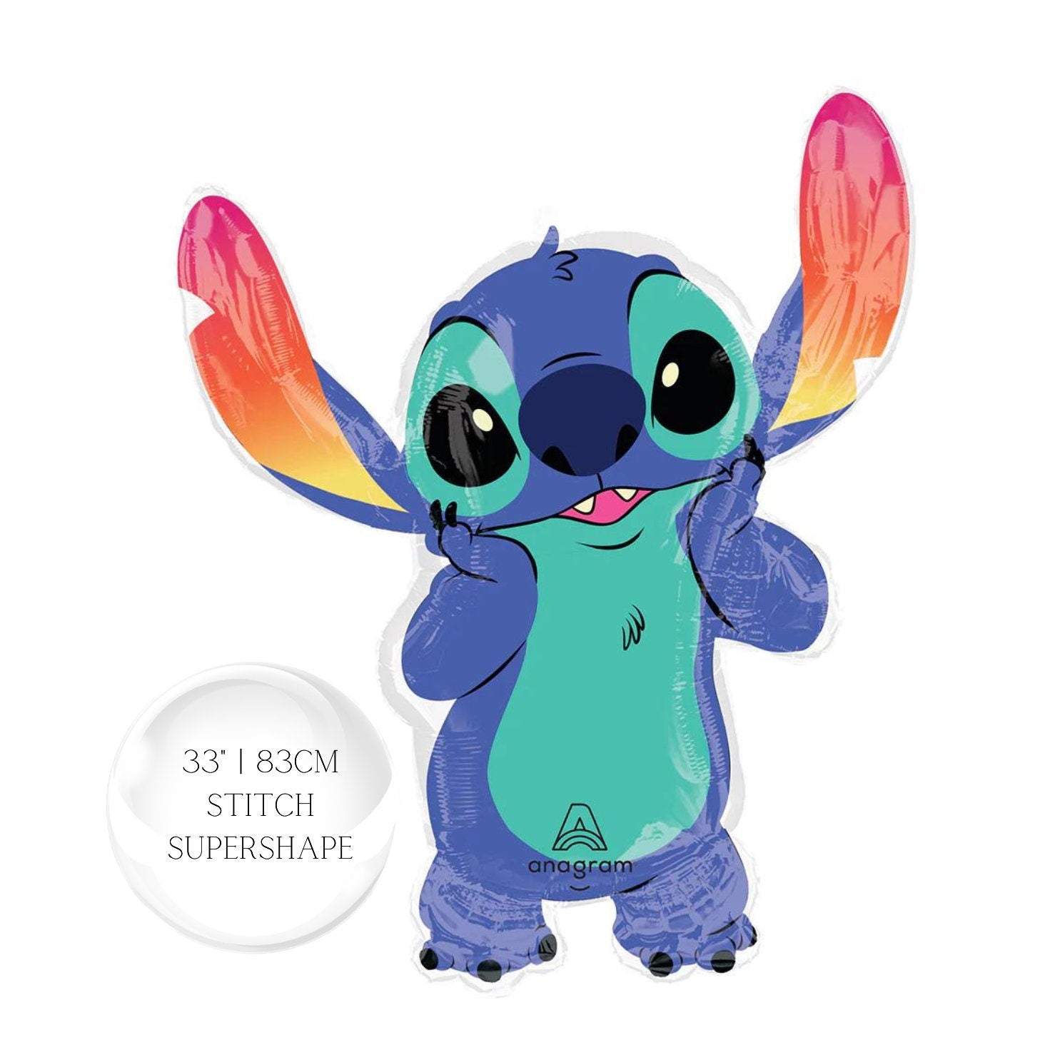Stitch Birthday Party Balloons: Aloha Island Vibes, Licensed Anagram