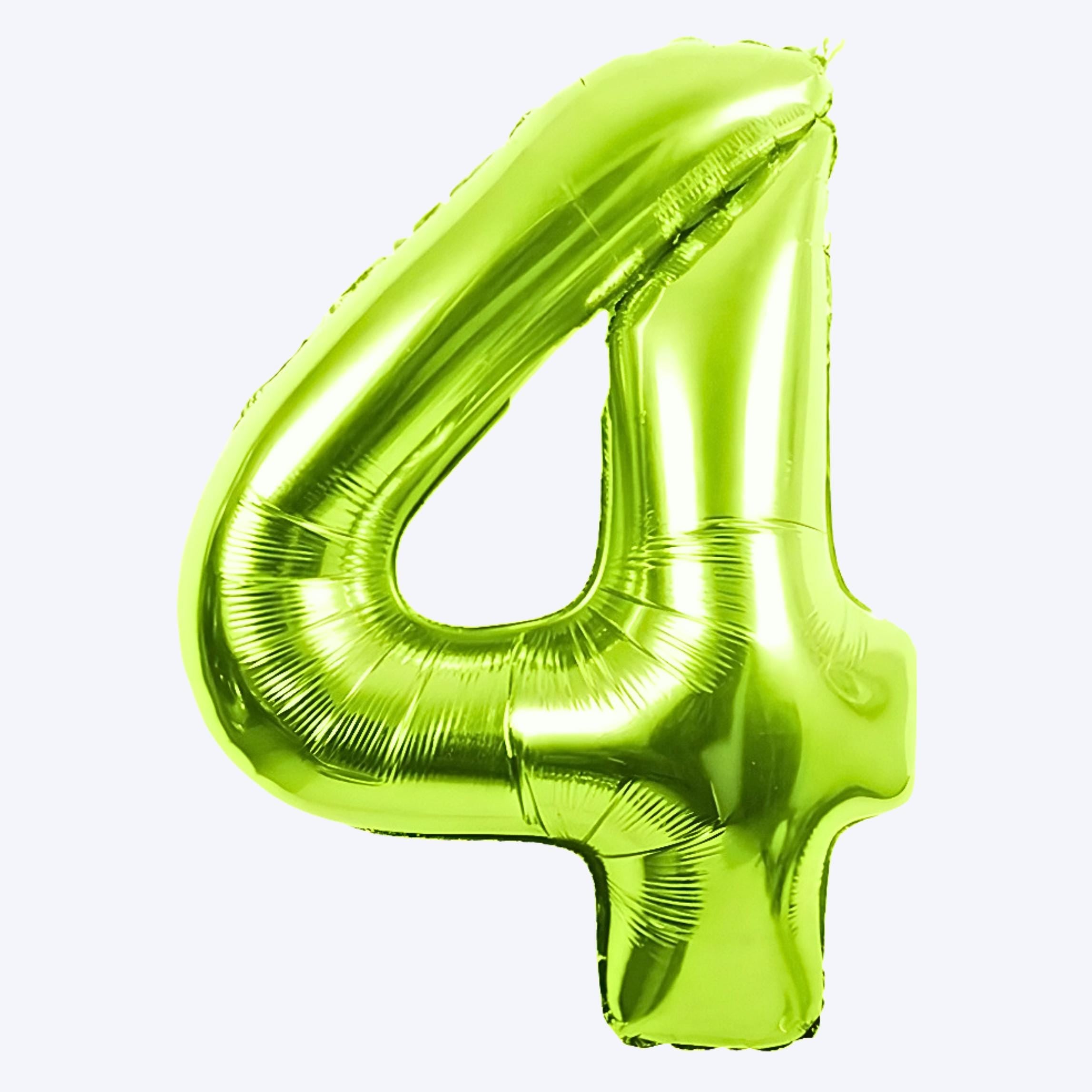 Lime Green Number Balloon, Age Foil Number Balloon, Birthday Party Decorations, Neon Green Balloon Numbers, Jumbo Mylar Number Balloon