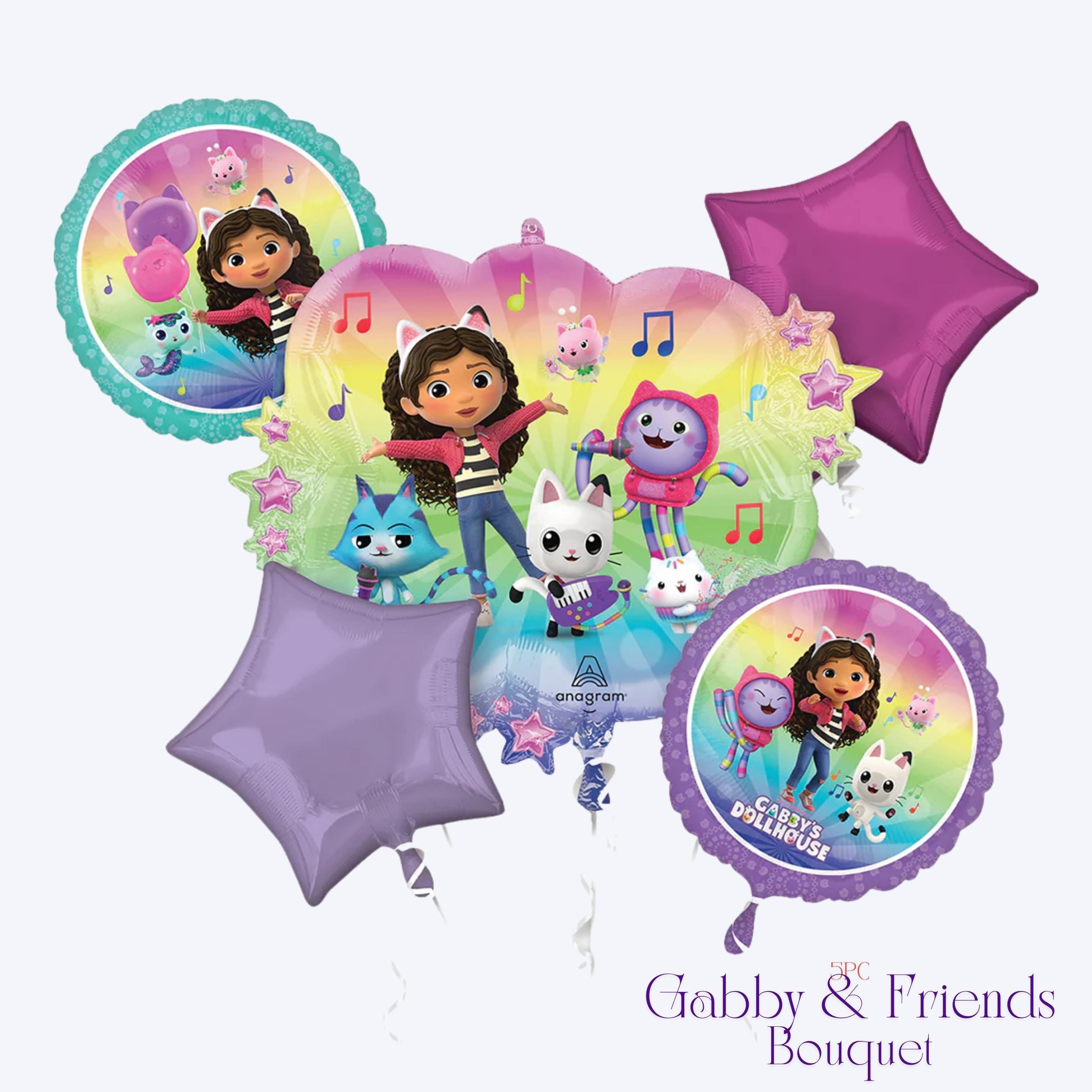 Gabby Dollhouse Birthday Balloons - Licensed by Anagram | Gabby Dollhouse Decorations | Gabby’s Dollhouse  party | Gabby themed birthday
