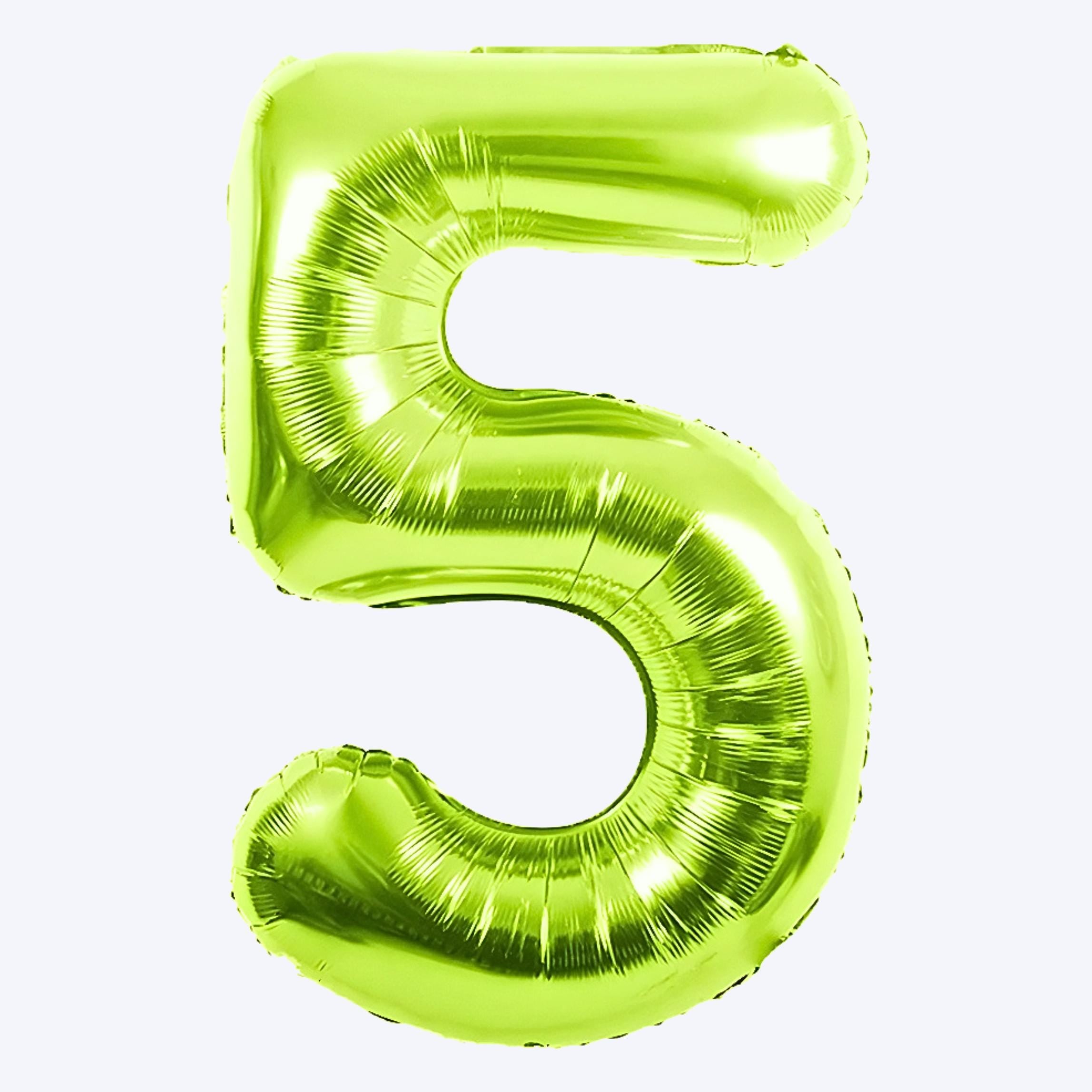 Lime Green Number Balloon, Age Foil Number Balloon, Birthday Party Decorations, Neon Green Balloon Numbers, Jumbo Mylar Number Balloon
