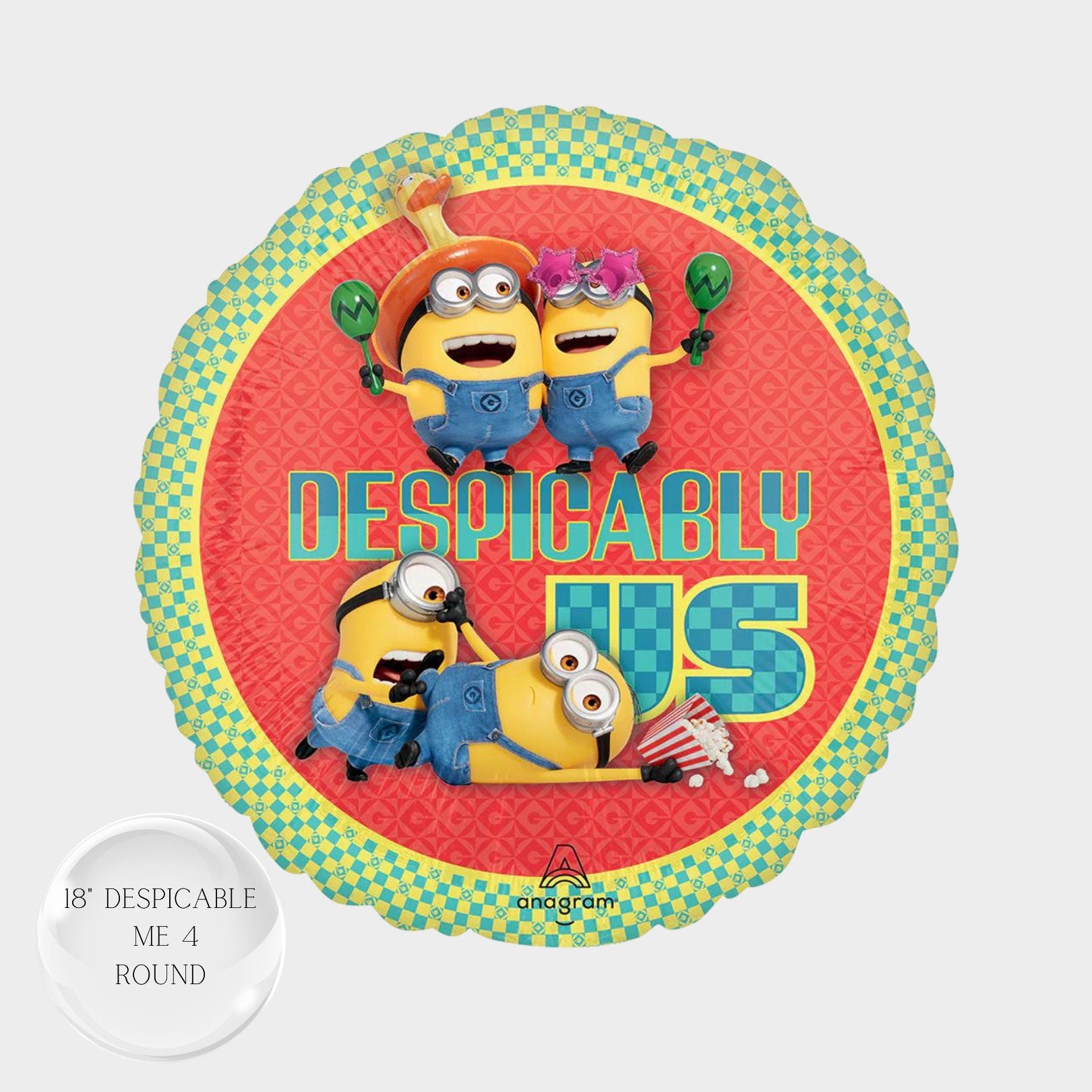 Despicable Me 4 Minions Balloon Bouquet - Anagram Licensed