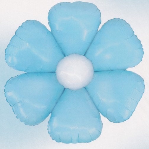 Giant White Daisy Mylar Balloon: Retro Flower Party Decor