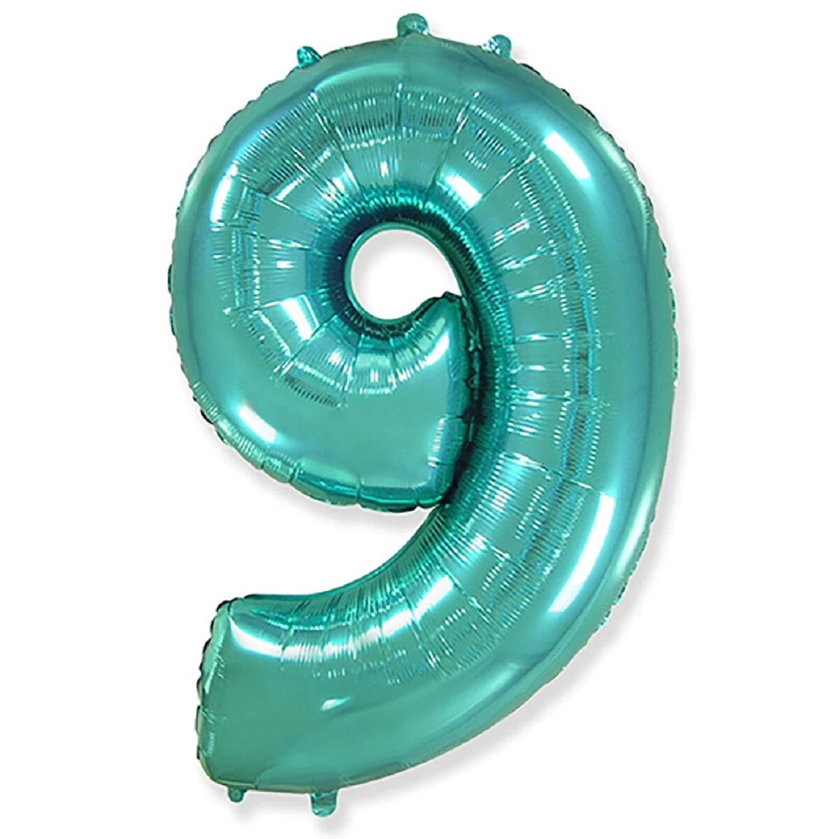 Giant 42" Teal Number Foil Balloon: Birthday Party Decor