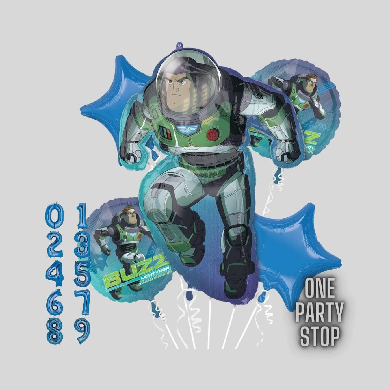 Buzz Lightyear Balloon Bouquet - Toy Story Birthday Party Decoration