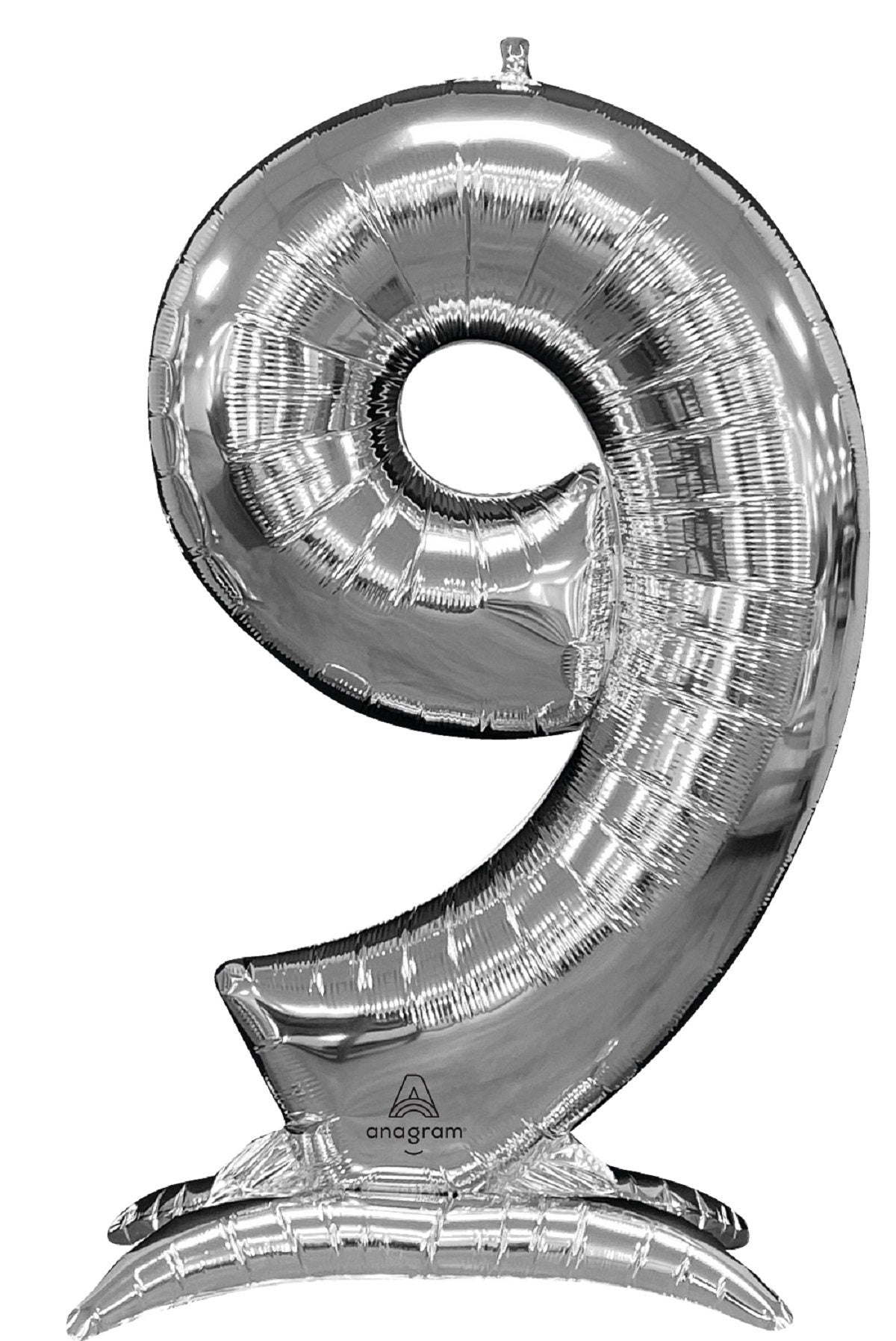 Giant 52" Silver Number Balloon: Milestone Party Decor
