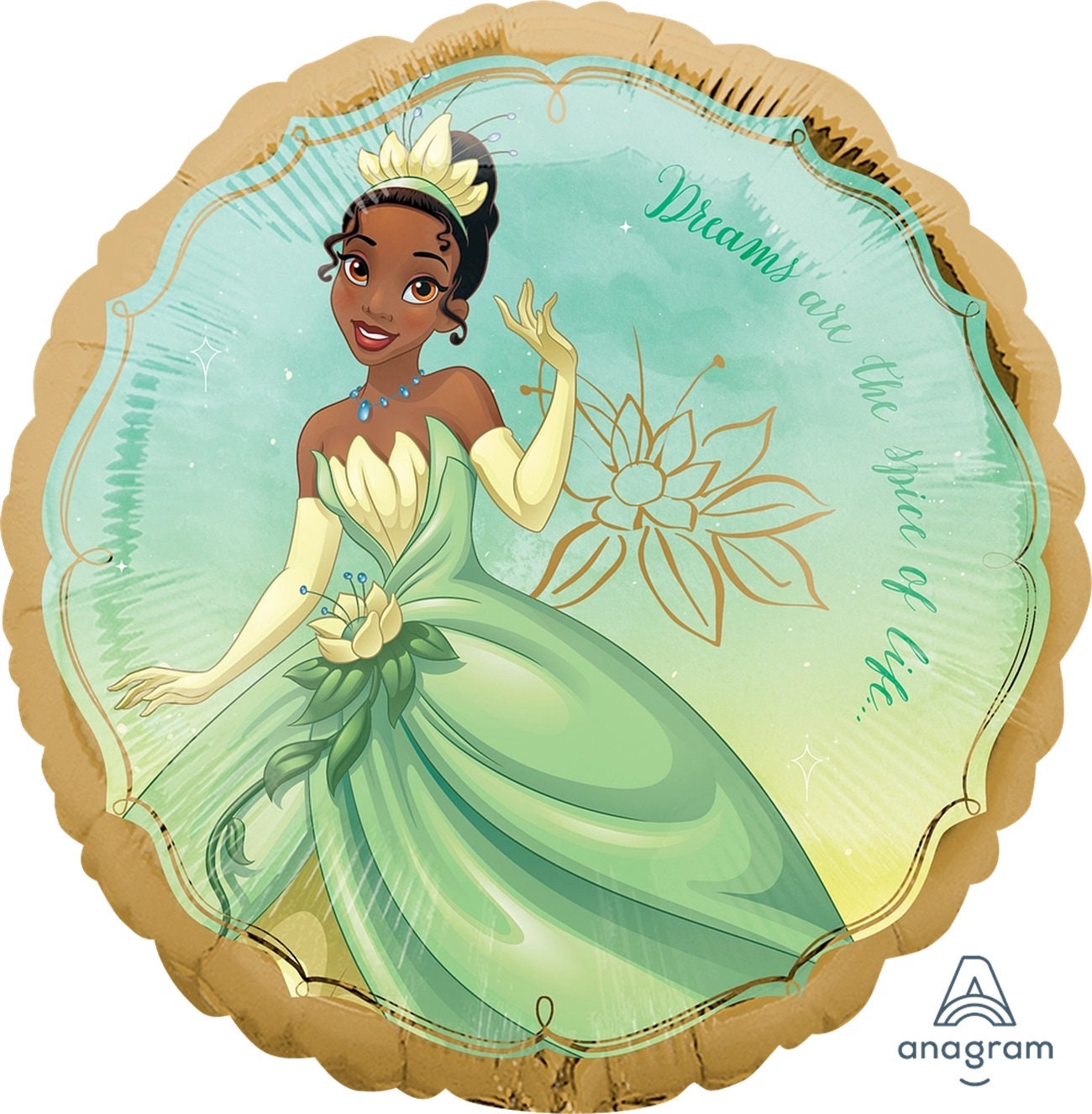 Princess Tiana Balloon Bouquet - Licensed Anagram Birthday Decoration