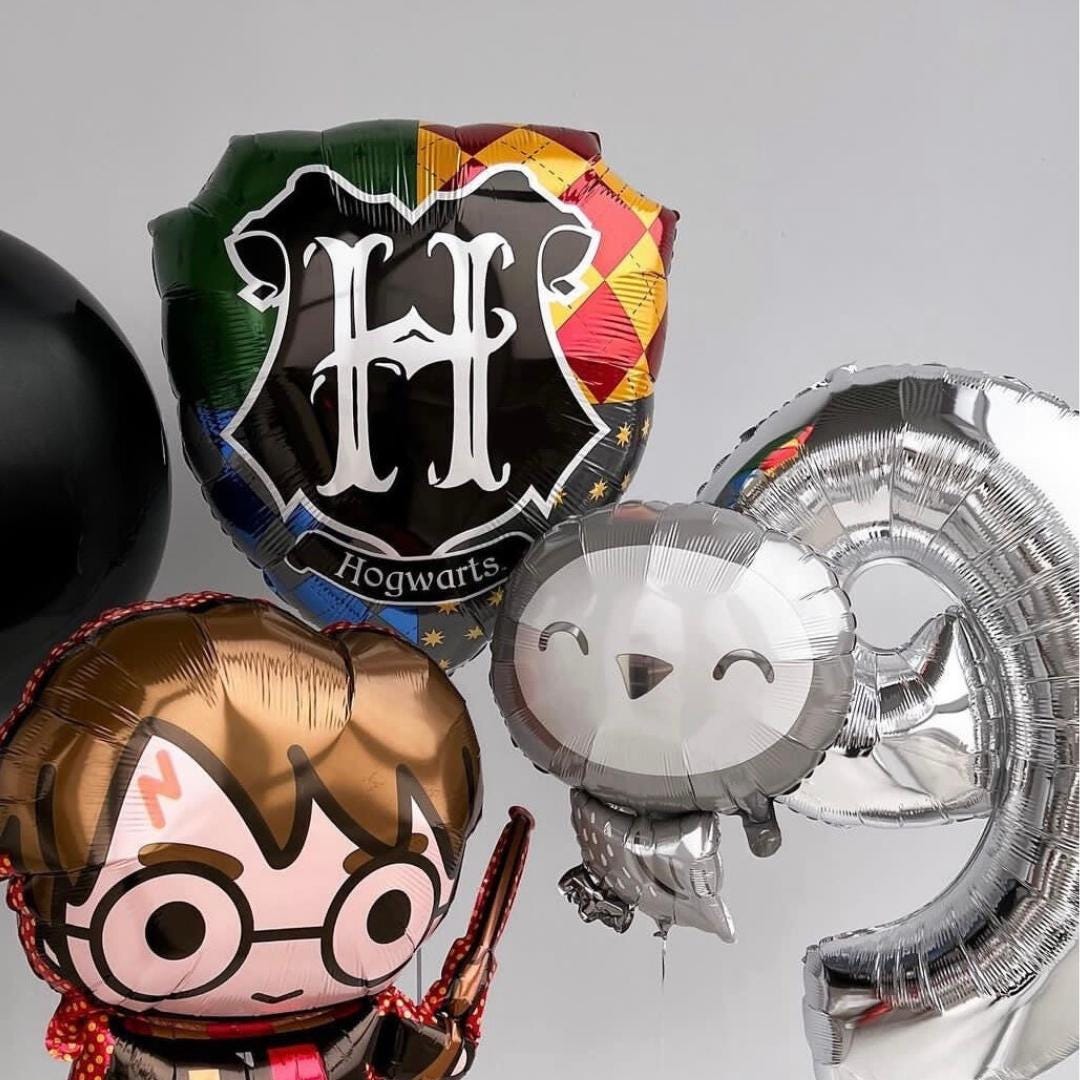 Wizard Balloons - Anagram Licensed | Harry Potter Decorations | Hogwarts balloons | Harry Potter birthday | Hogwarts | Wizard | Owl