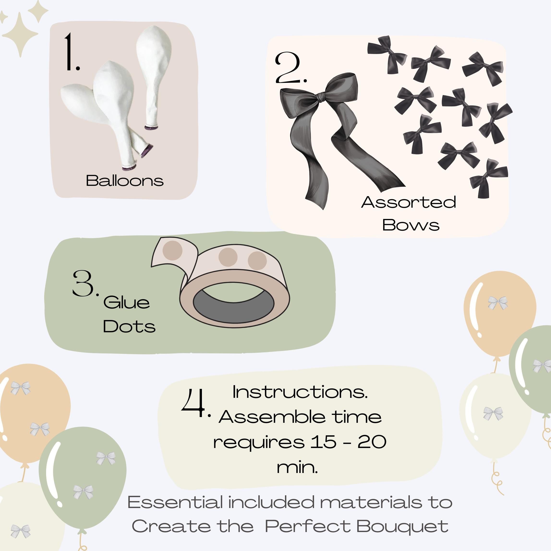 Bow Themed Balloons DYI | Trending Balloons | Nude Bow Birthday | Coquette trend | Romantic Balloon Bouquet | Bow Trend Birthday