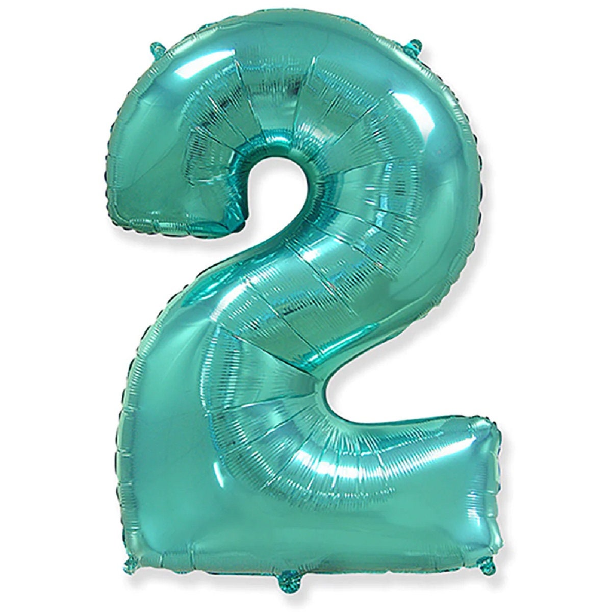 Giant 42" Teal Number Foil Balloon: Birthday Party Decor