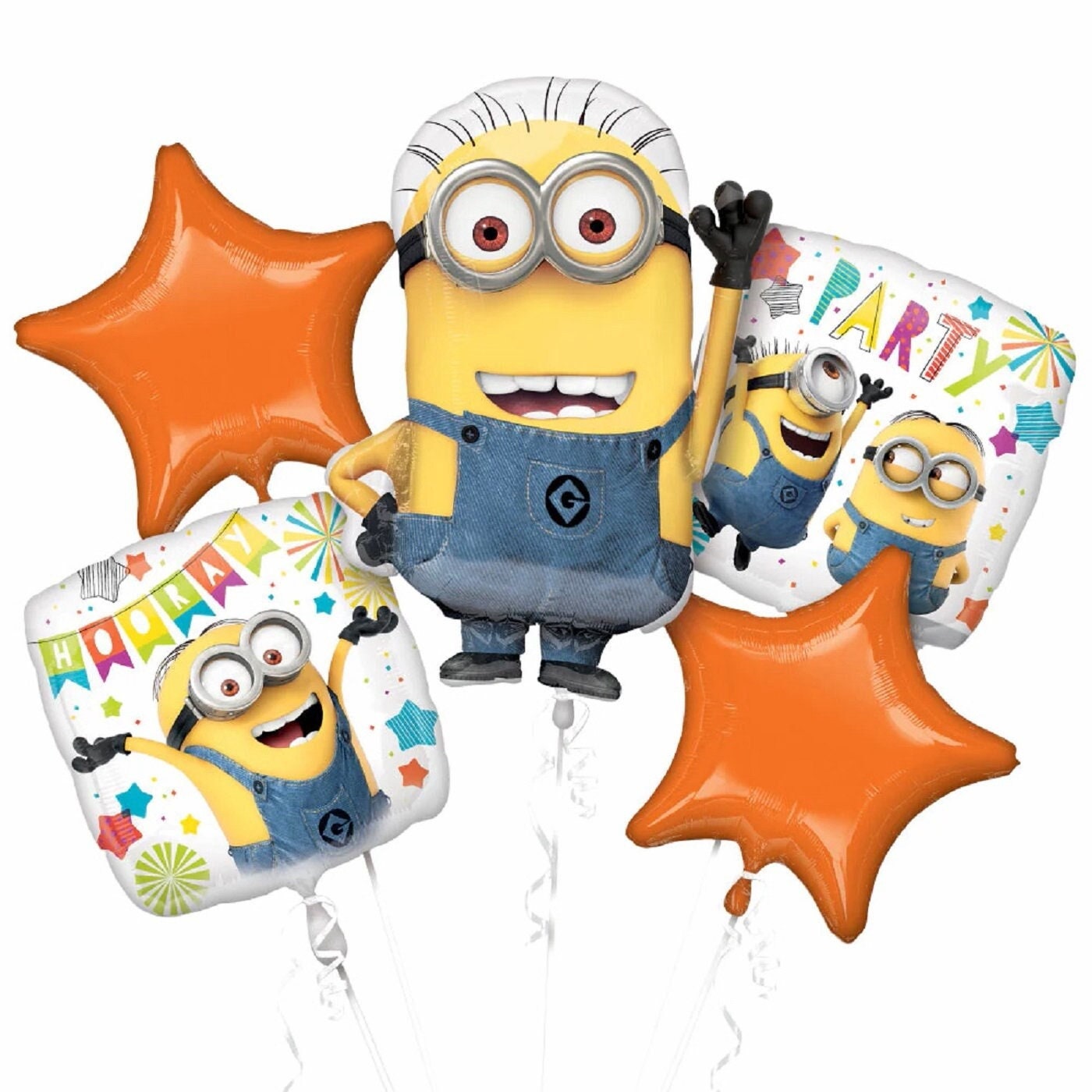 Despicable me Minions Balloon - Anagram Licensed | Minion Balloon Bouquet | Despicable Me Birthday Bouquet | Despicable Me decorations